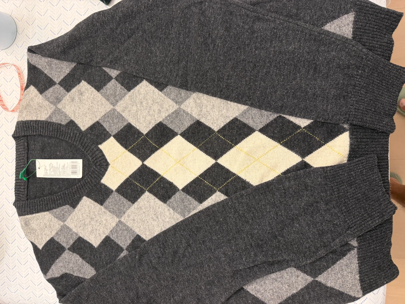 United Colors of Benetton Argyle Sweater - photo 3