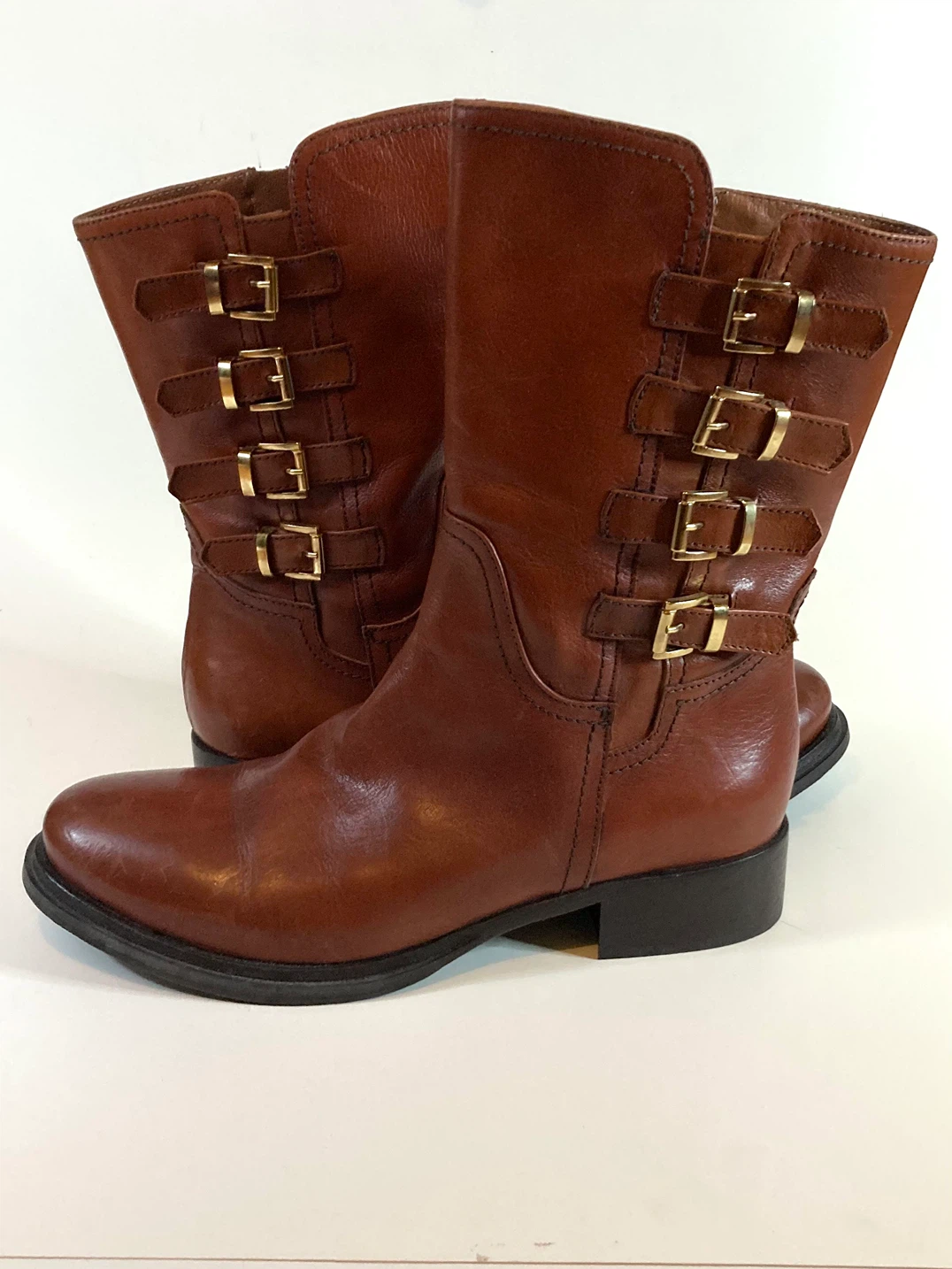 Italian leather boots - brand new - photo 4