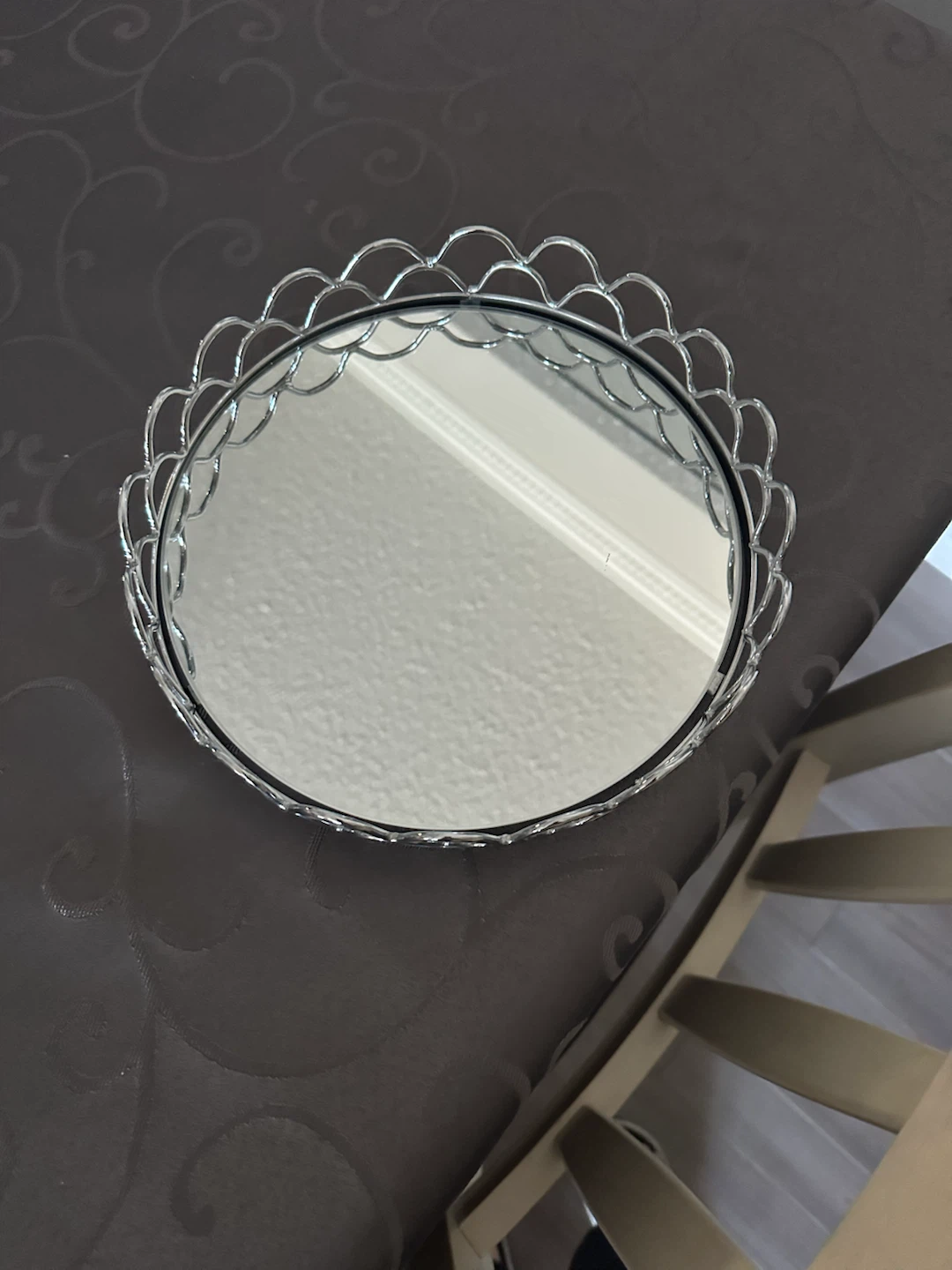 Silver Mirrored Vanity Tray - photo 2