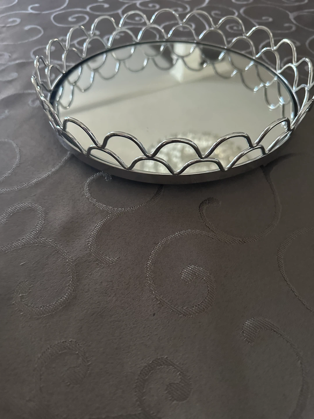 Silver Mirrored Vanity Tray - photo 4