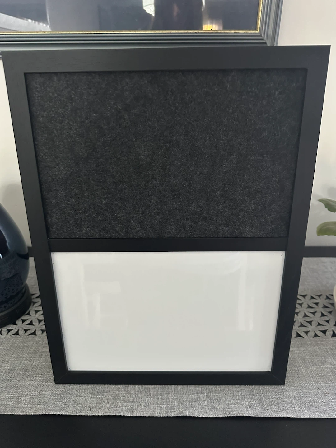 Dual Felt and Dry Erase Board