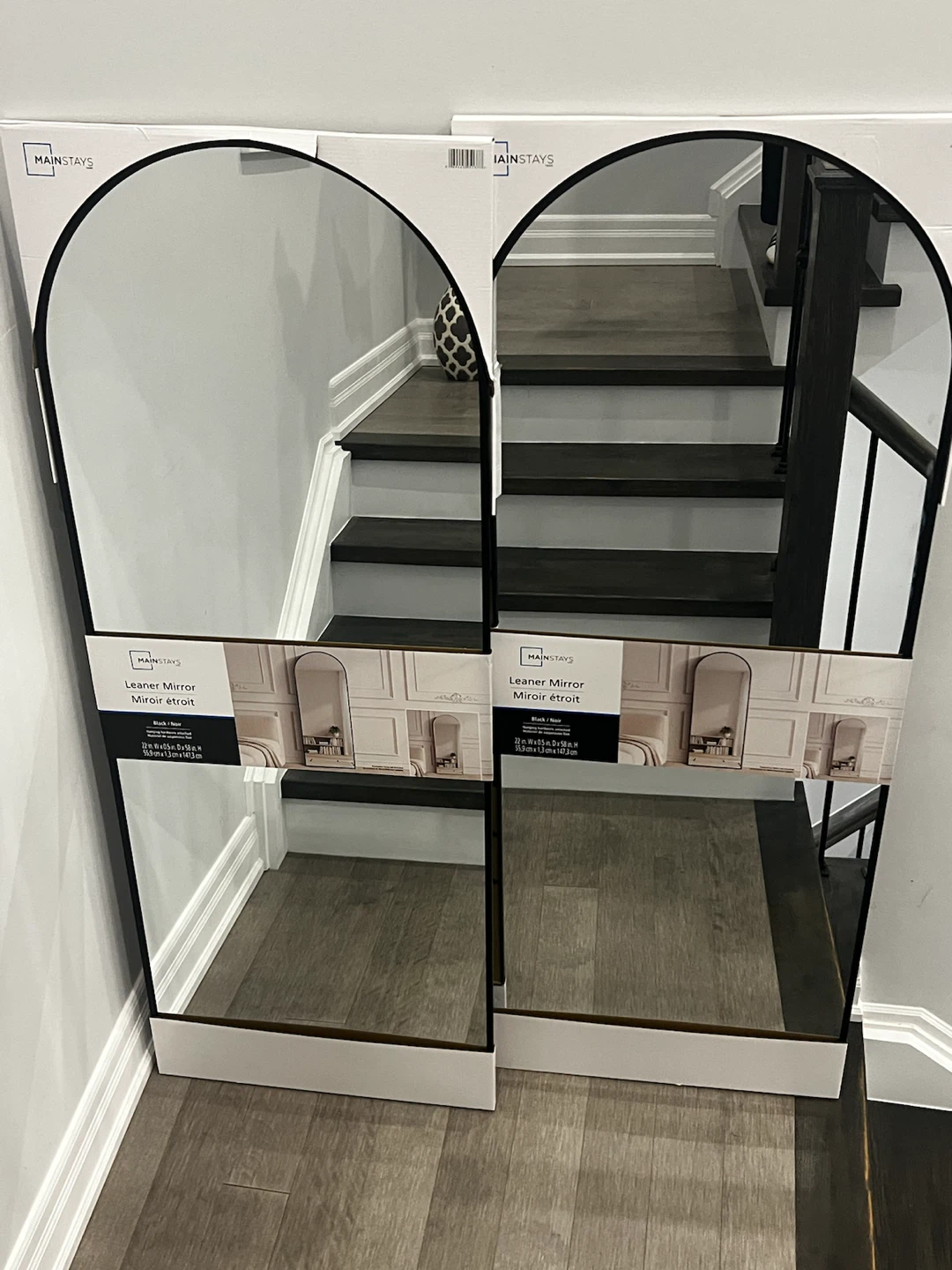 NEW  Black Arch Leaner Mirror - photo 2