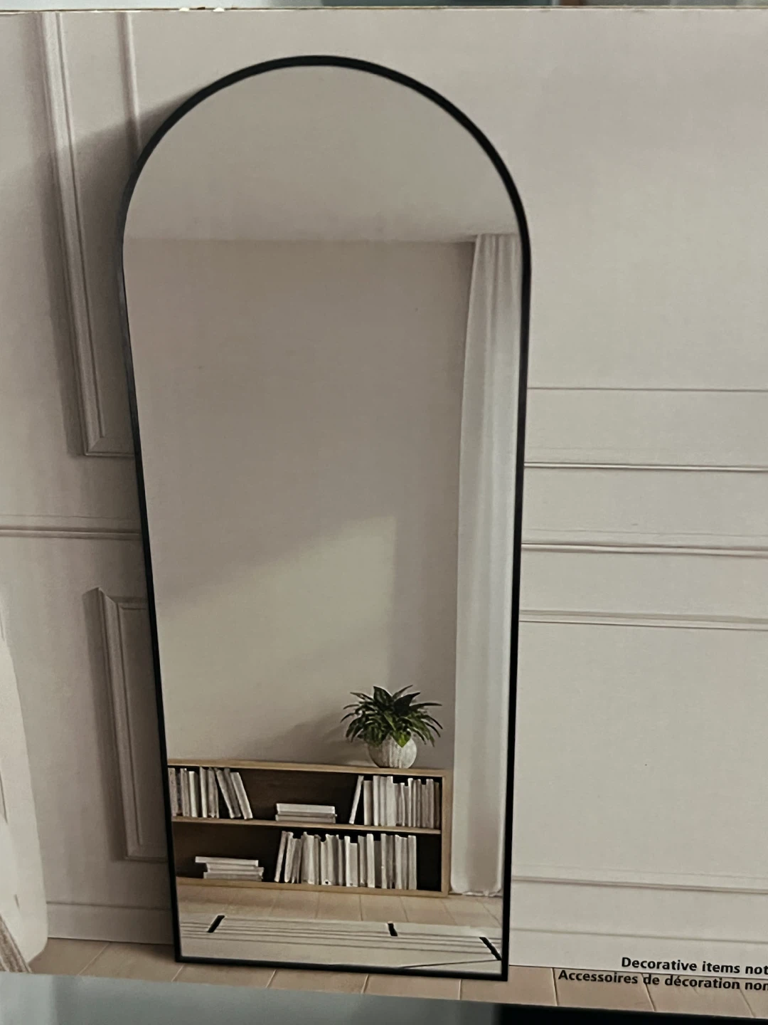 NEW  Black Arch Leaner Mirror - photo 3