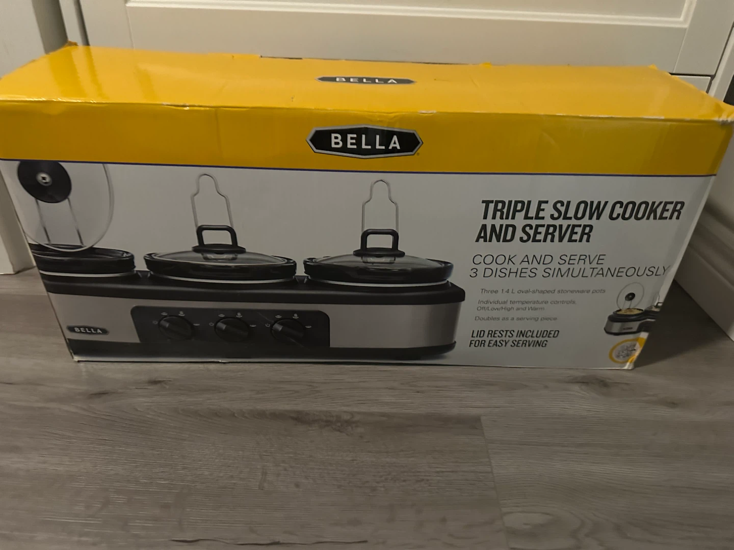 BELLA Triple Slow Cooker and Server - photo 2