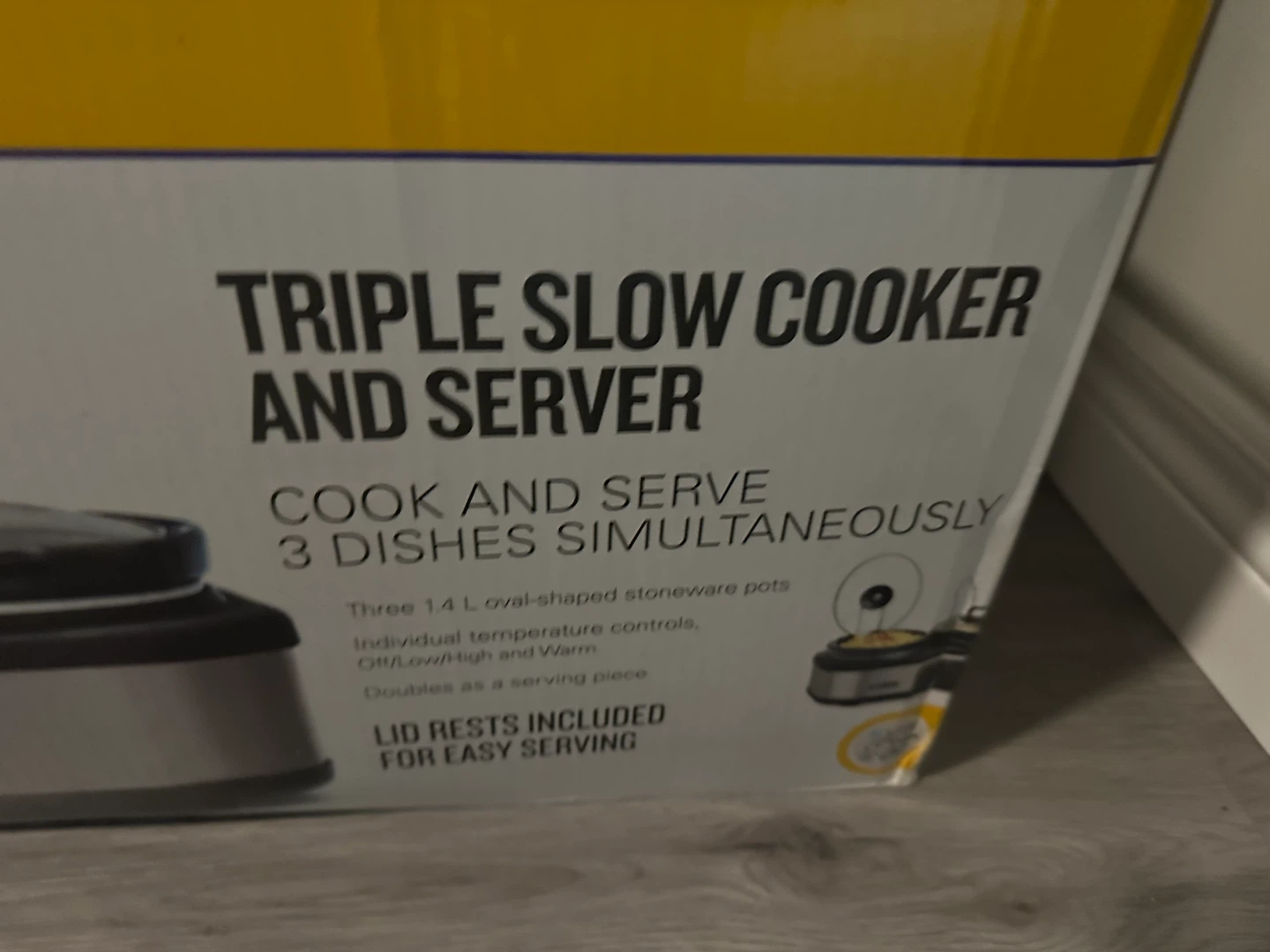 BELLA Triple Slow Cooker and Server - photo 3