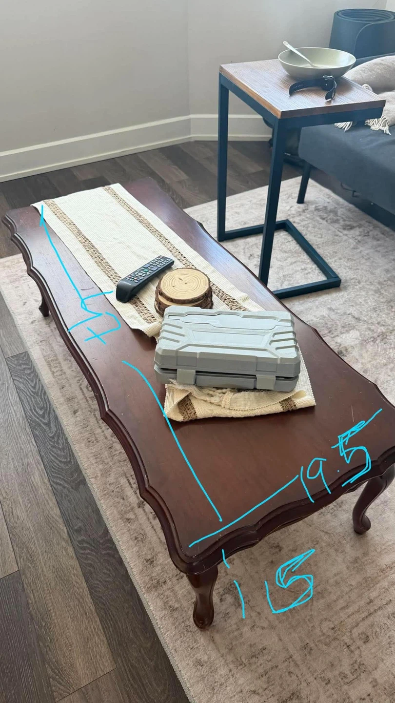 Vintage Style Wood Coffee Table