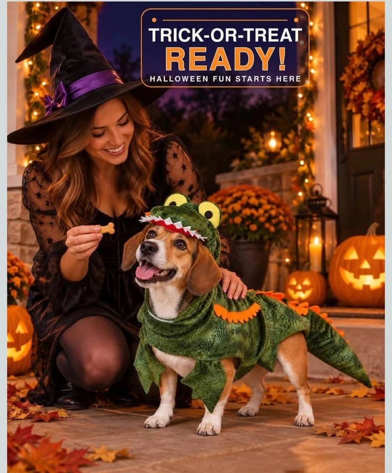 Dog Dinosaur Halloween Costume (XXL)