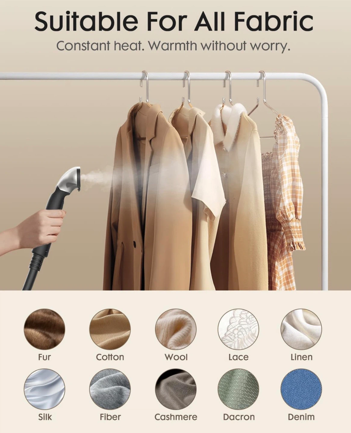 1800W Professional Standing Garment Steamer - photo 4
