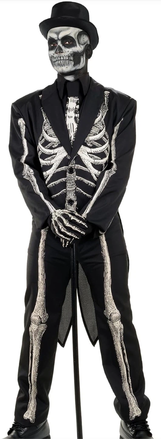 Bone Chillin Skeleton Costume One Size - photo 2