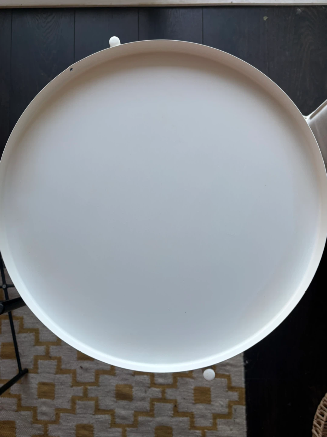 IKEA GLADOM Tray Side Table White - photo 2