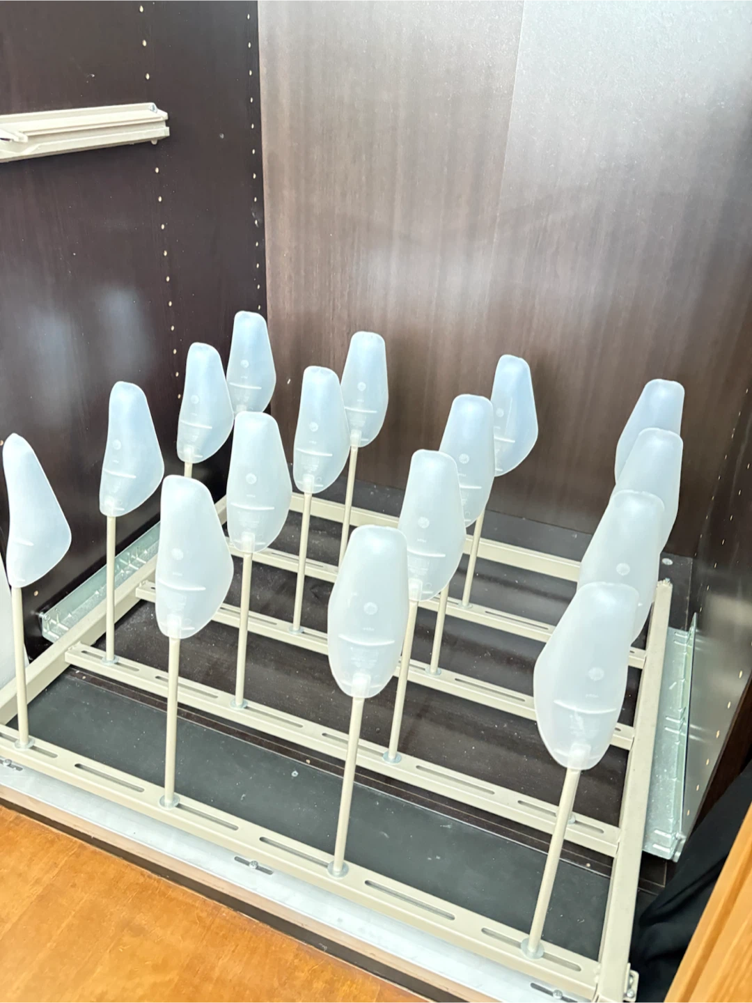 Pull-out shoe rack organizer