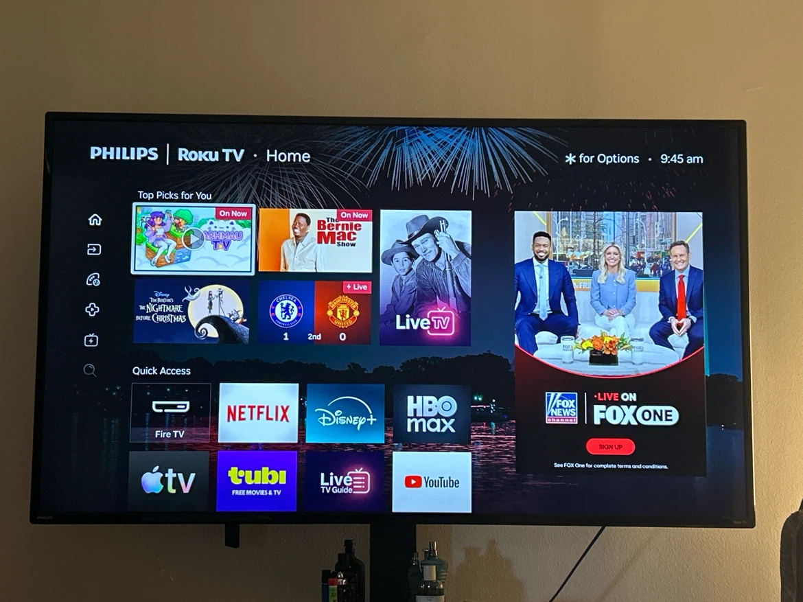 65 Inch Phillips ROKU TV - photo 3
