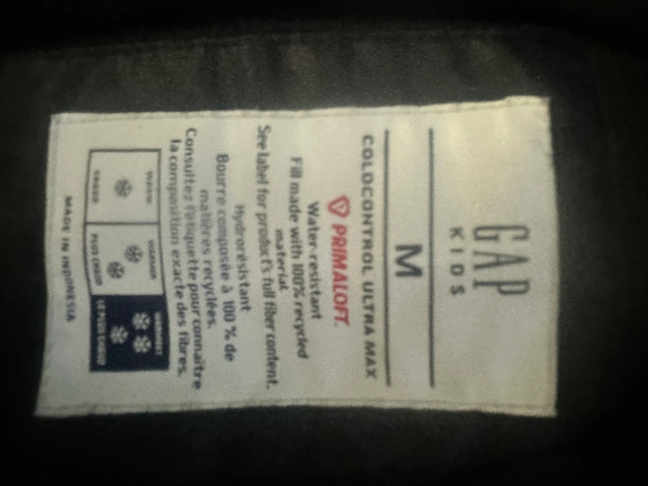 Gap Kids Black Puffer Jacket Size M - photo 3