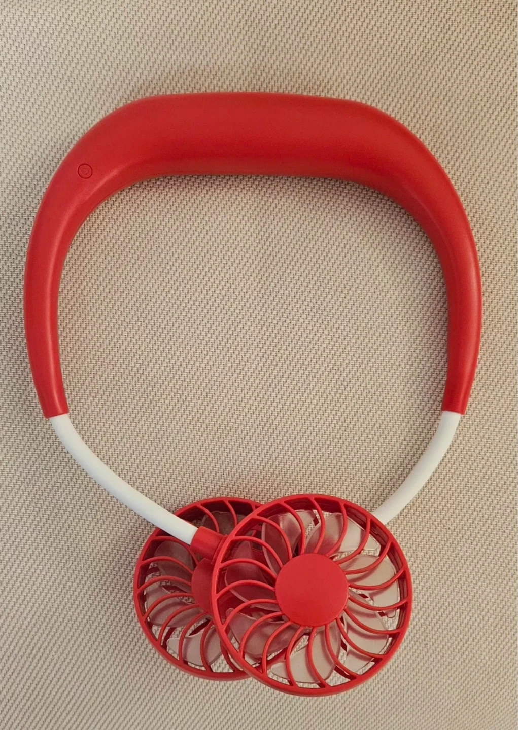 Red Portable Neck Fan