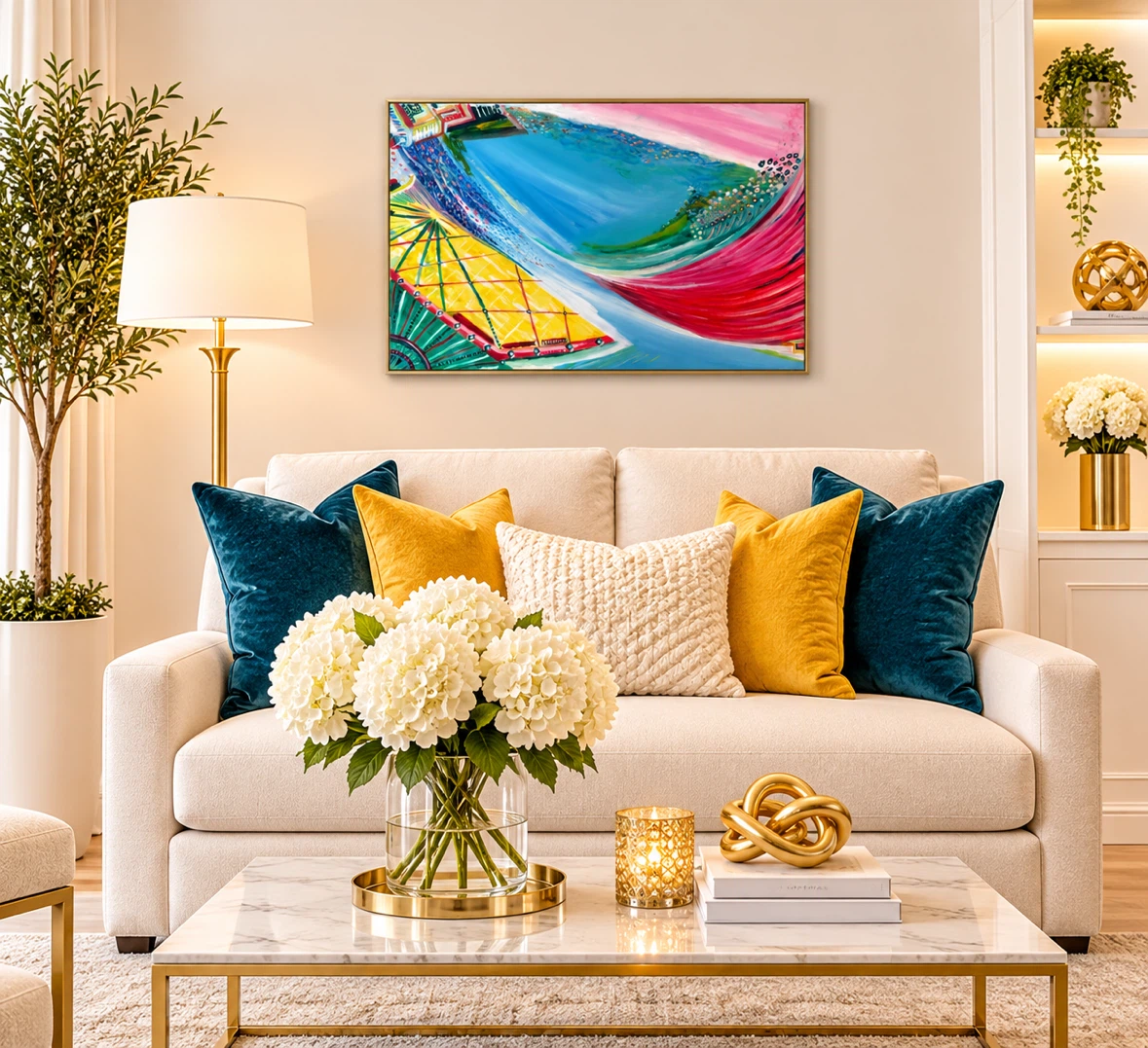 Abstract Colorful Original Painting - photo 2