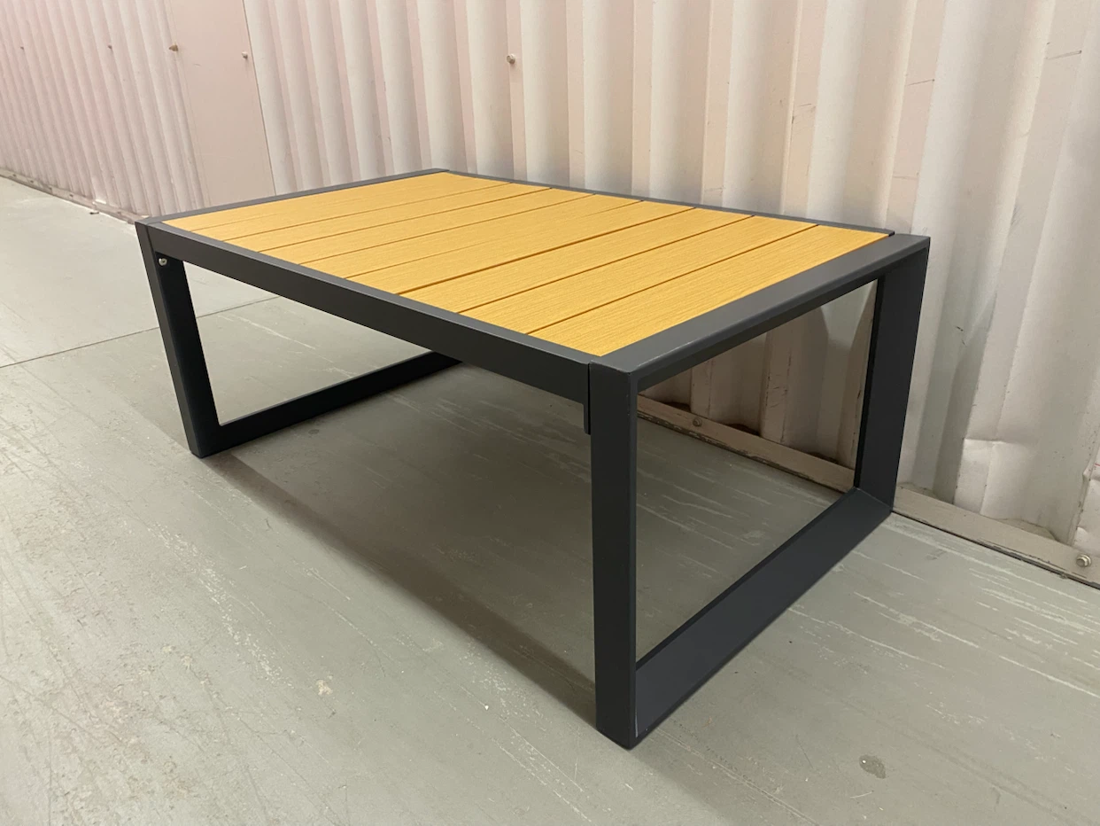 Modern Slatted Outdoor Coffee Table - photo 5