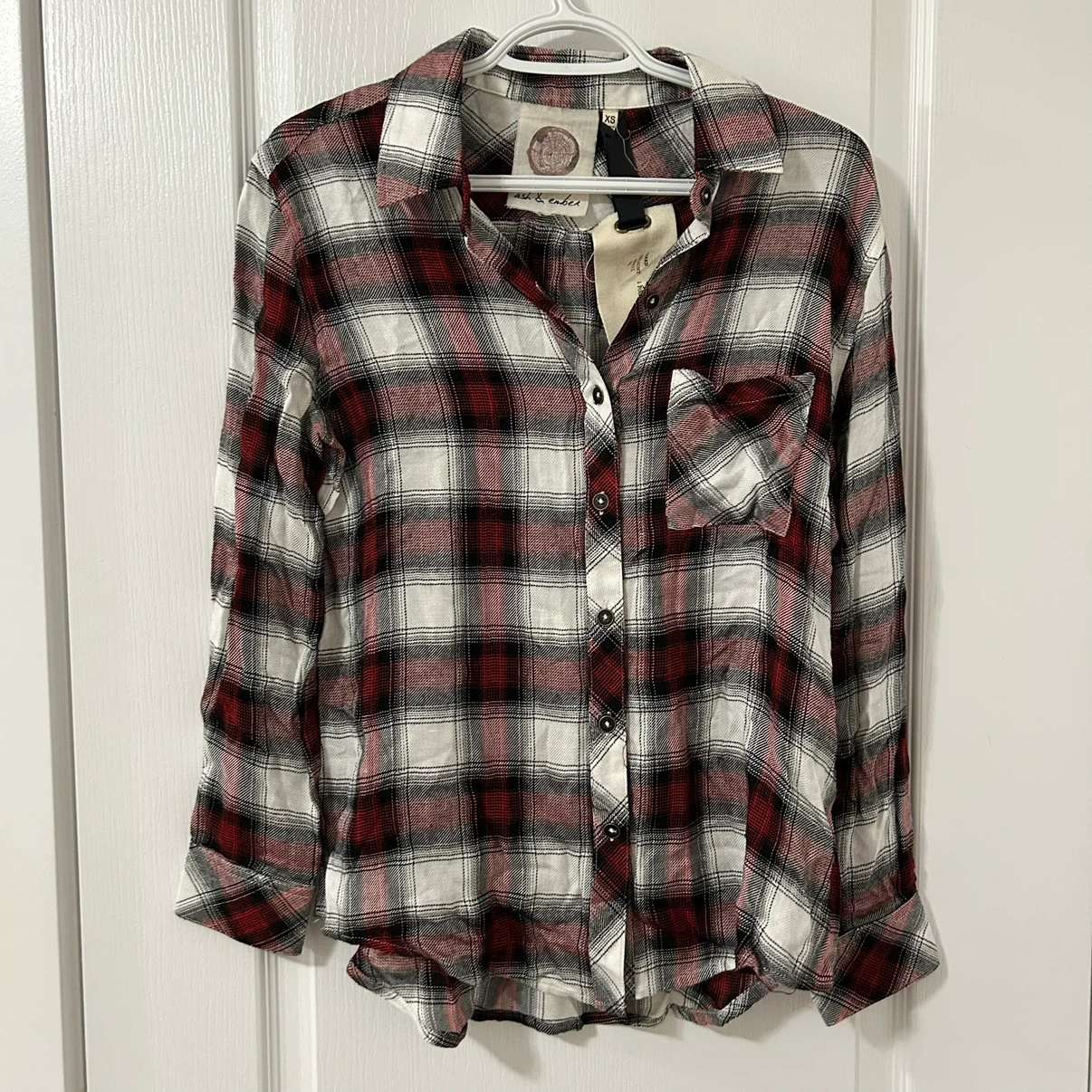 Anthropologie Ash & Ember Button Plaid Shirt - photo 2