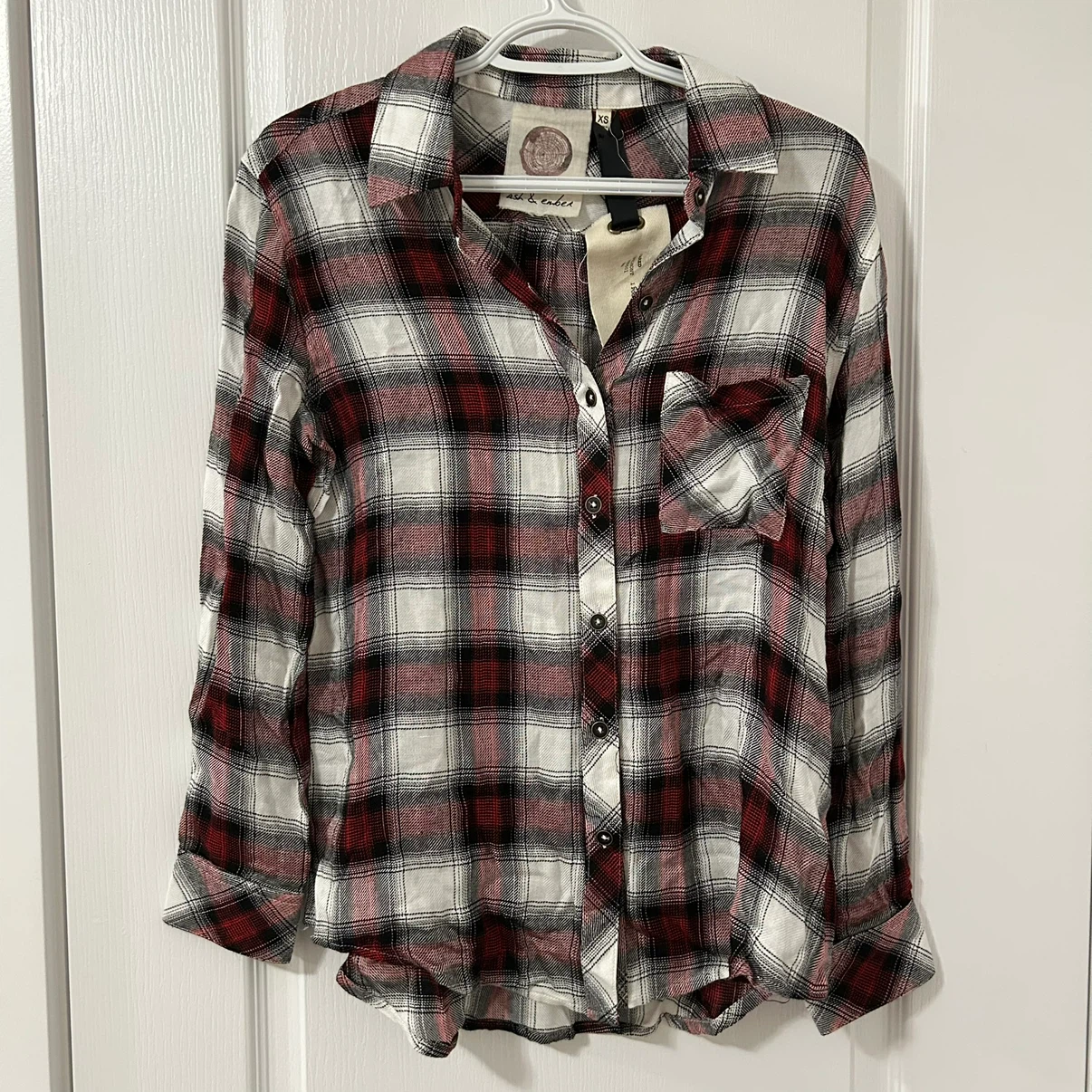 Anthropologie Ash & Ember Button Plaid Shirt - photo 3