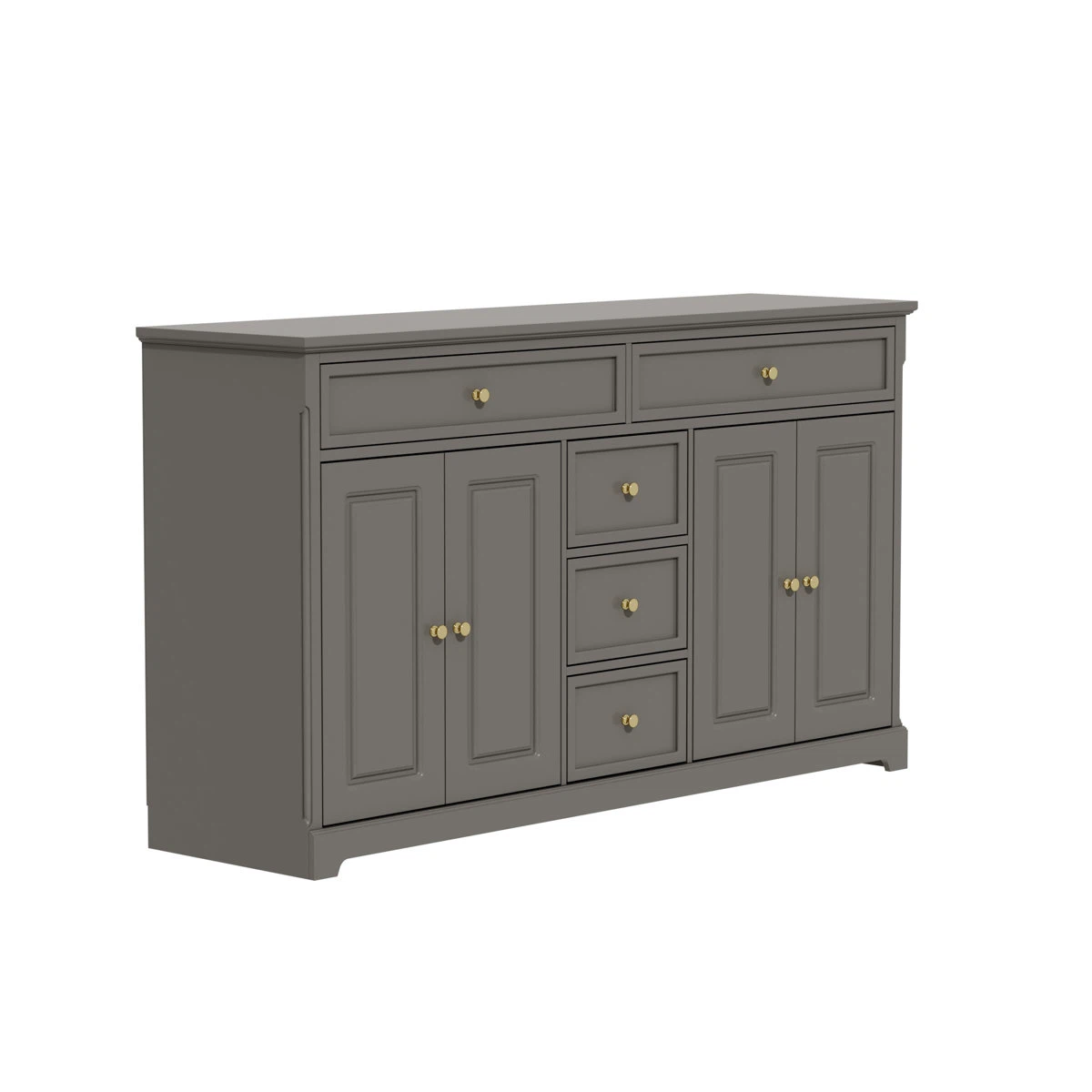 Grey Wooden Sideboard Buffet Cabinet - photo 2