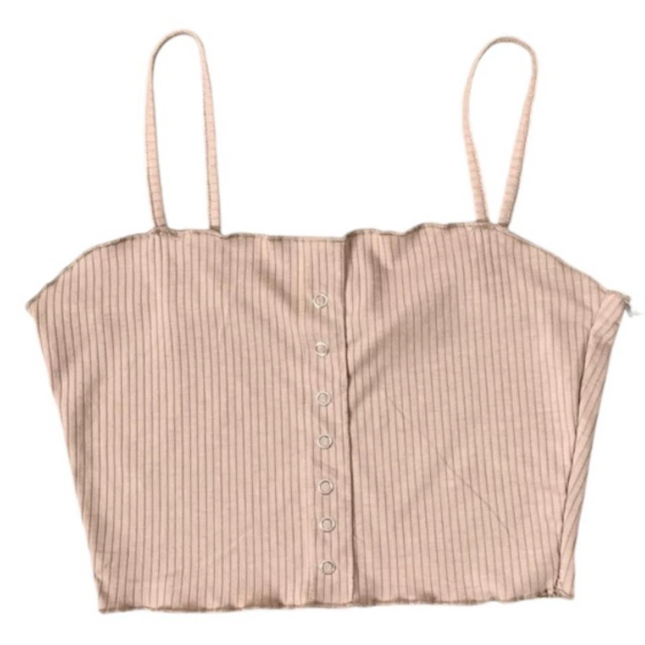Primark Ribbed Button-Front Crop Top - photo 3