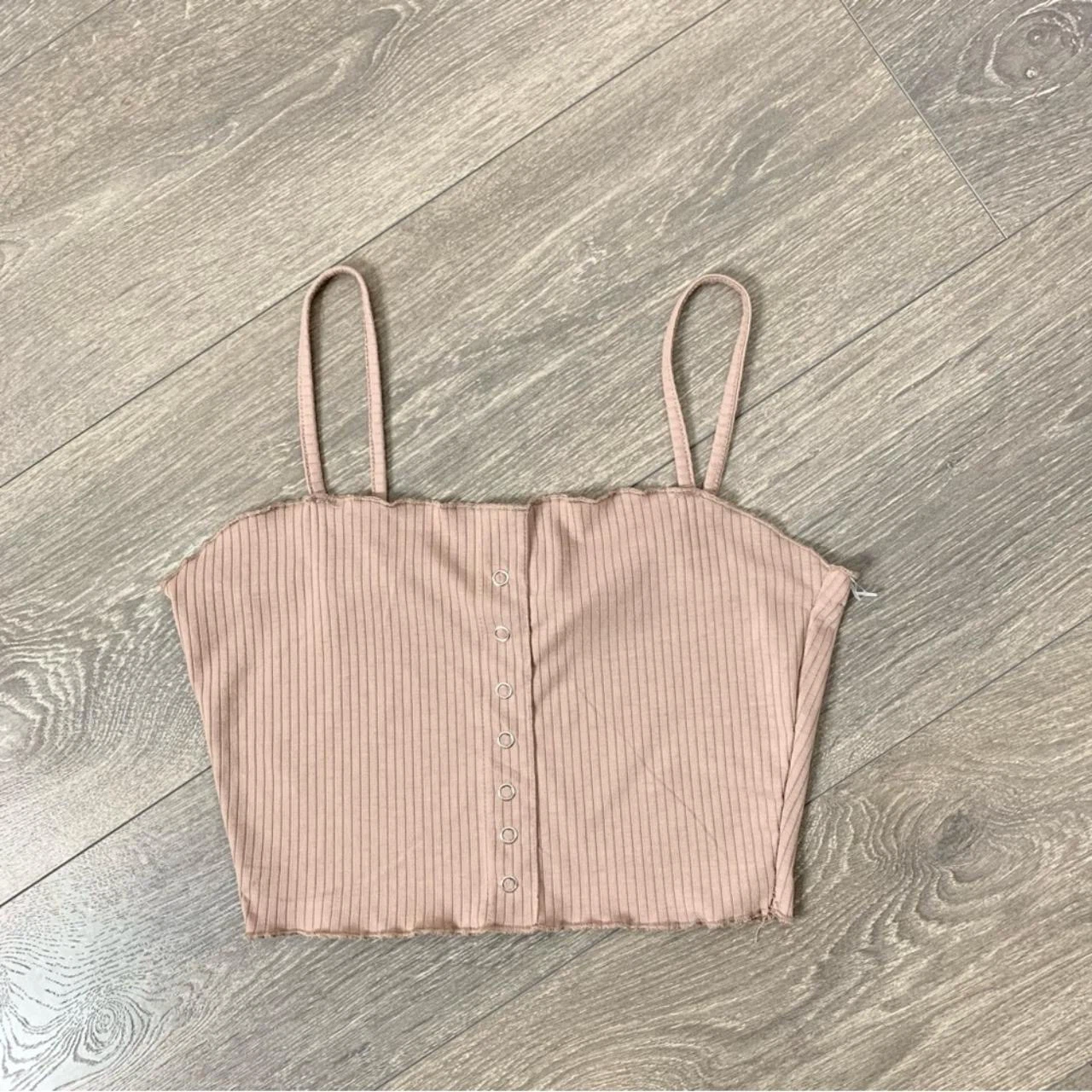 Primark Ribbed Button-Front Crop Top - photo 4