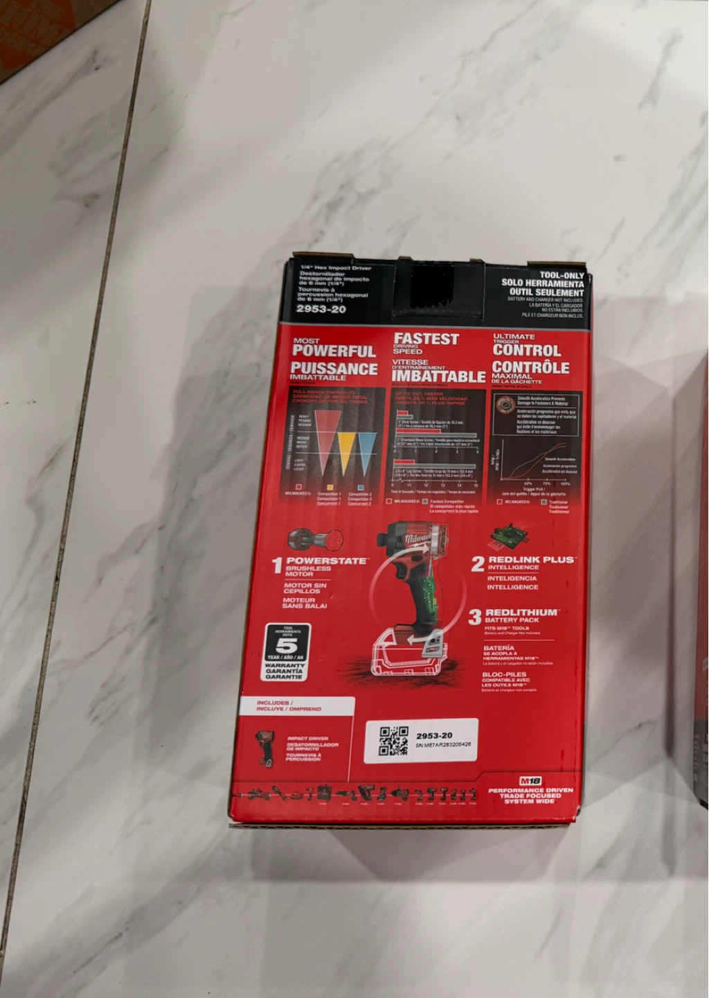 Milwaukee M18 FUEL 1/4" Hex Impact Driver 2953-20 - photo 2