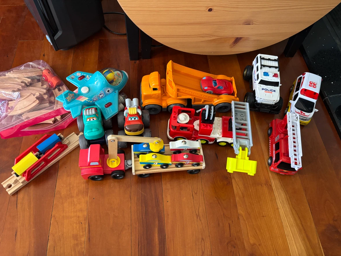 Assorted Toy Vehicle and Track Set