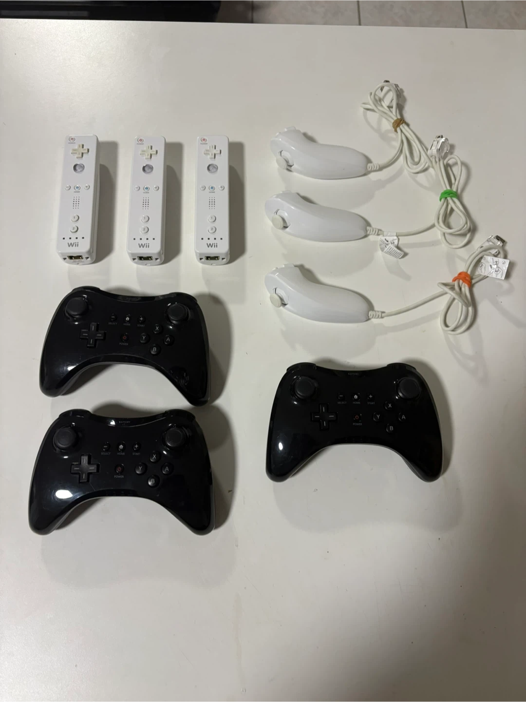 Wii and Wii U Controllers