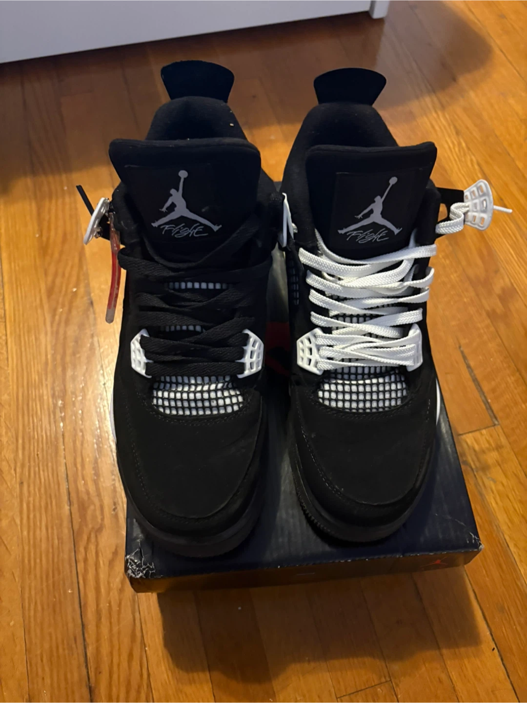 Air Jordan 4 Retro Black/White Shoes