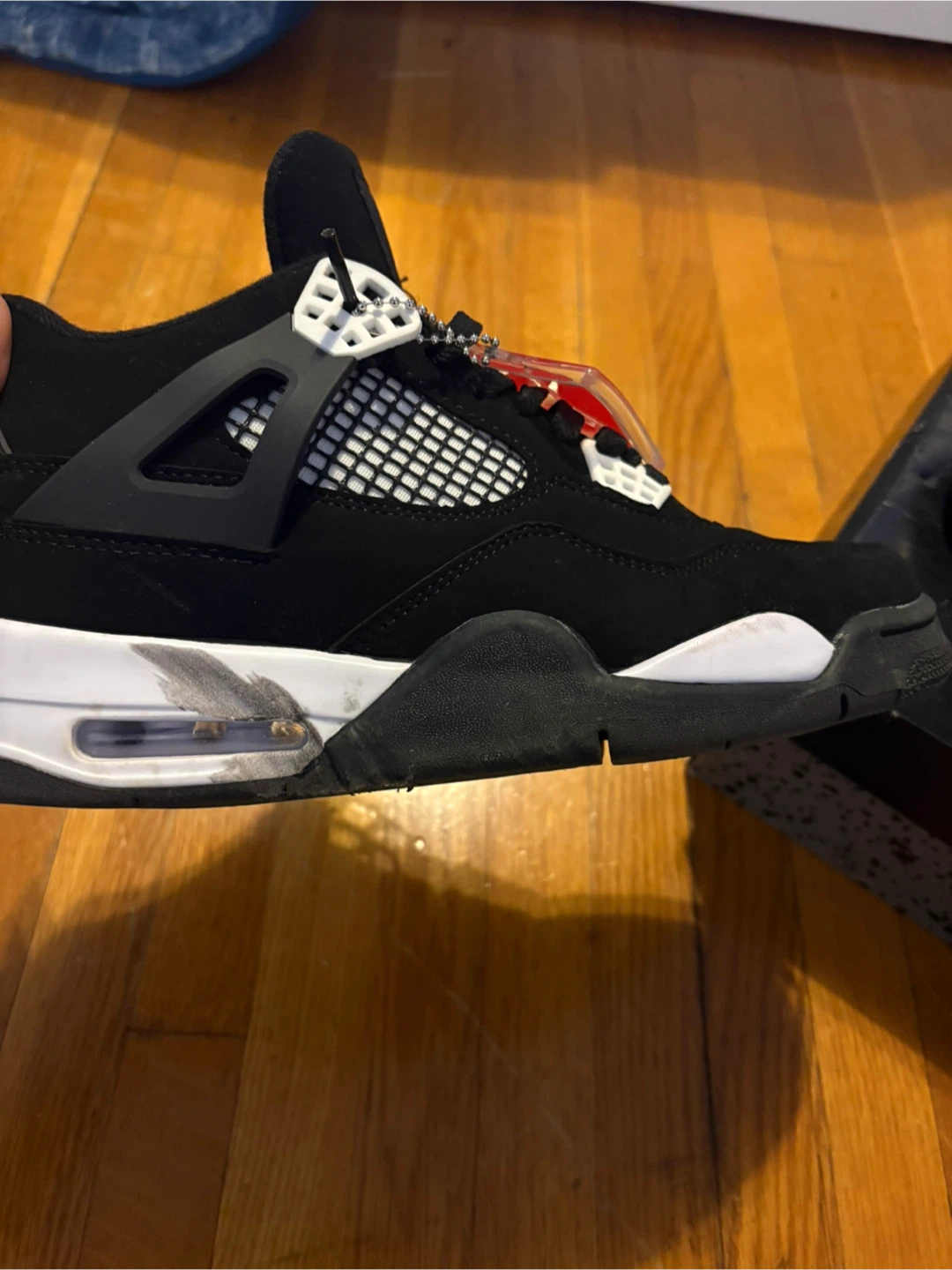 Air Jordan 4 Retro Black/White Shoes - photo 3