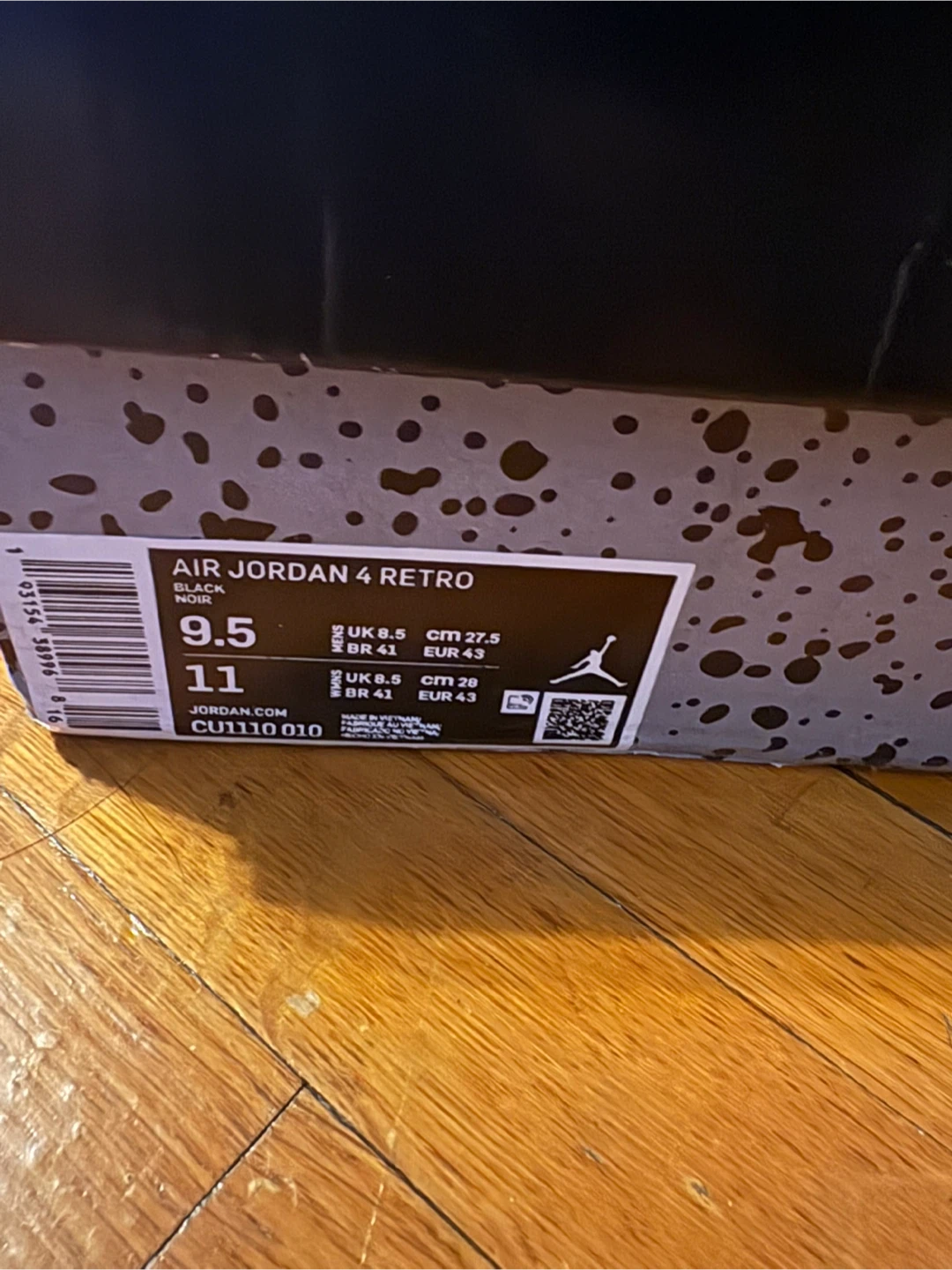 Air Jordan 4 Retro Black/White Shoes - photo 5