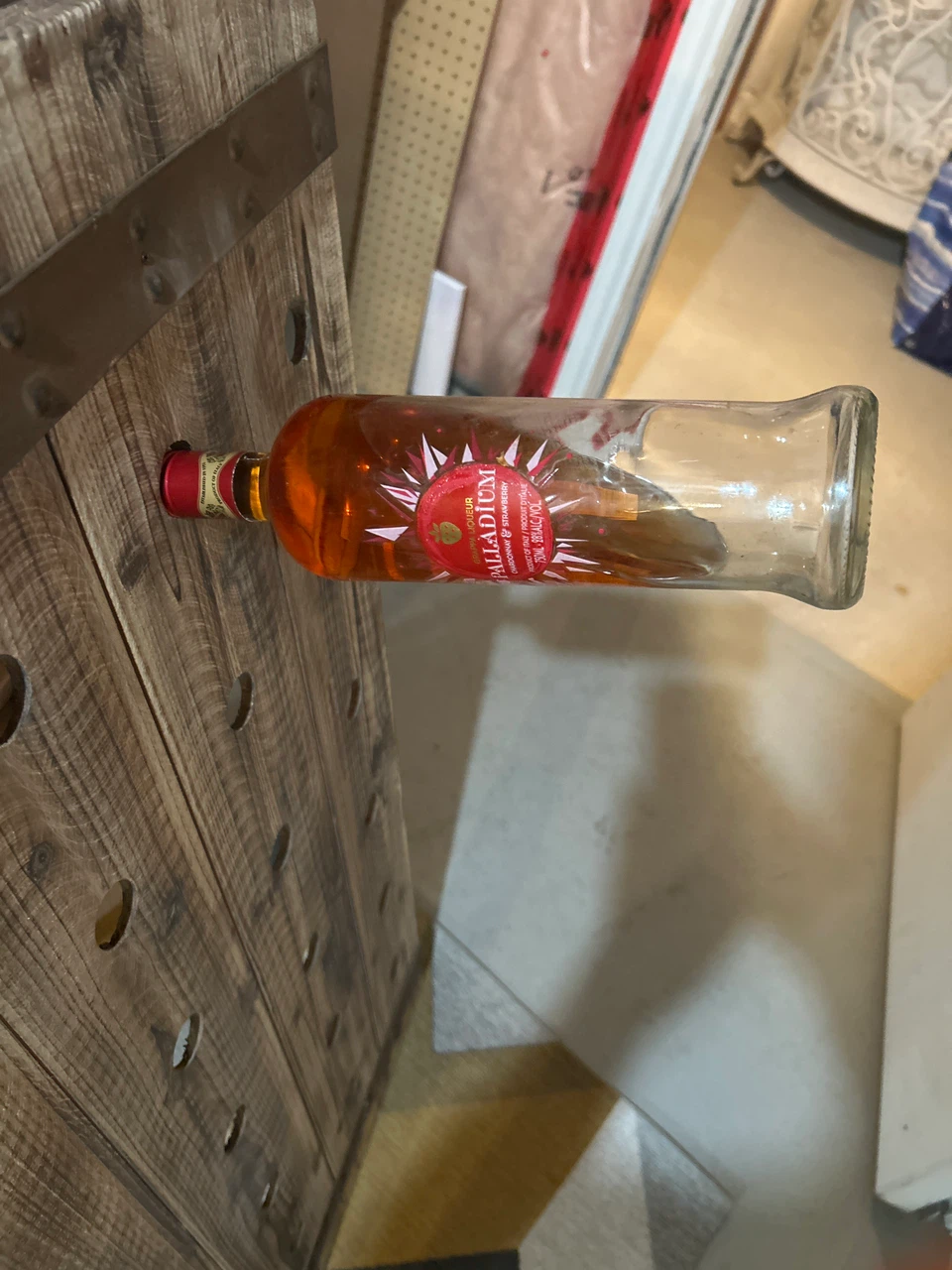 Rustic A-Frame Wooden Bottle Rack - photo 3