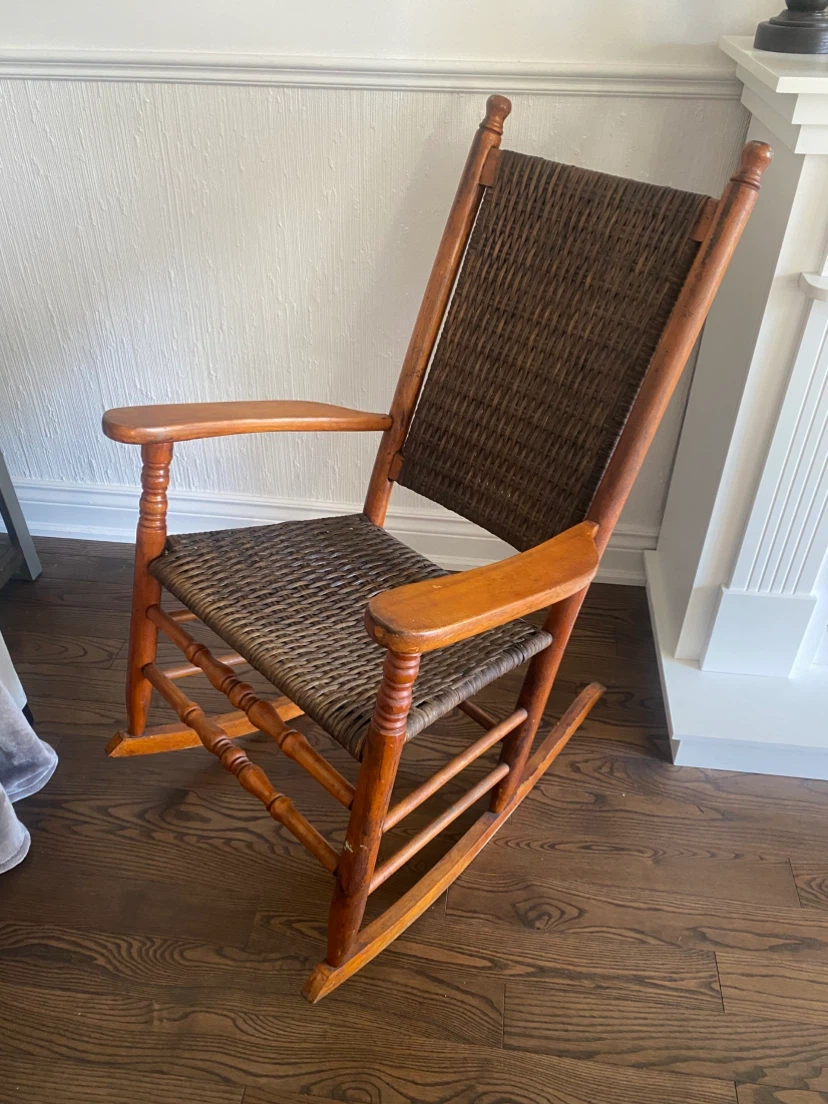 Wooden Rocking Chair and Small Chair take both for 39.00