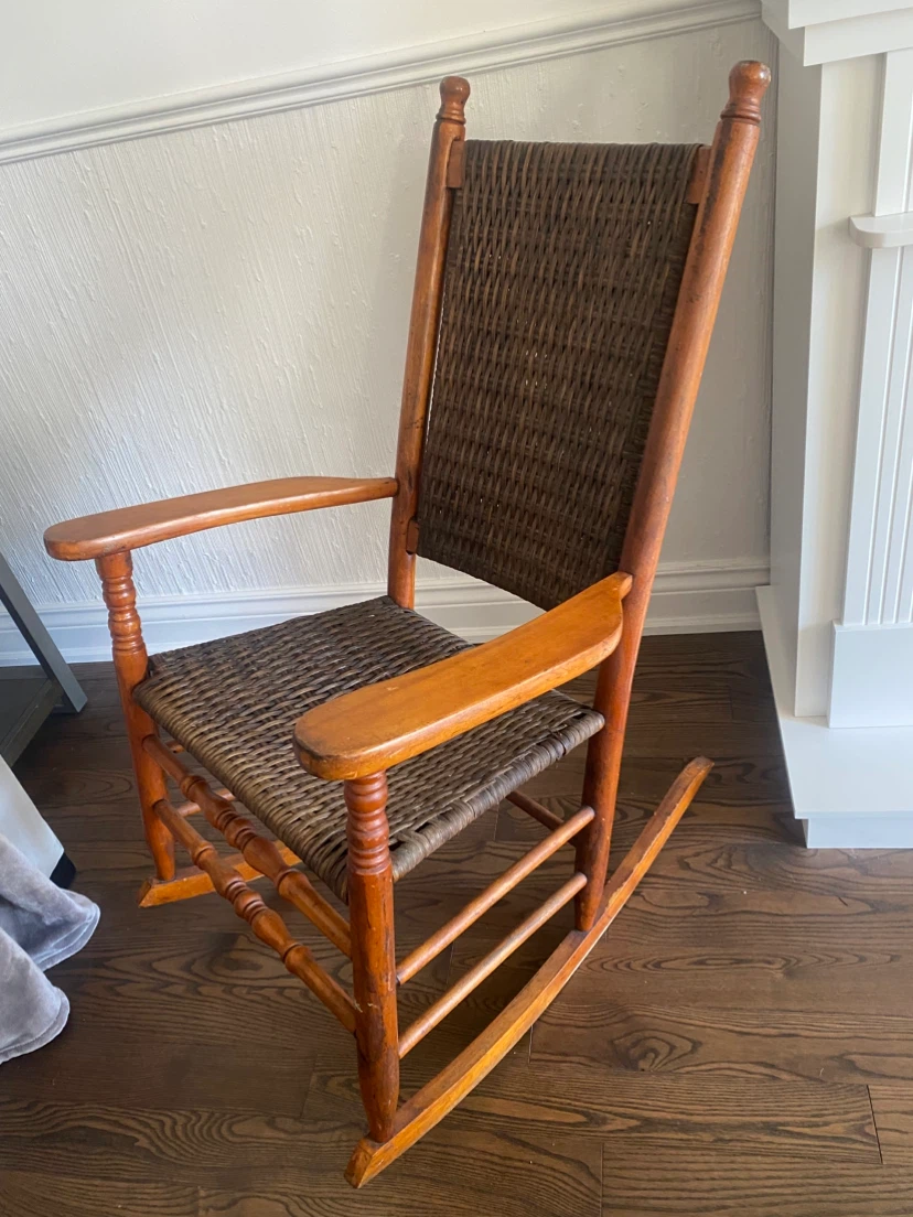 Wooden Rocking Chair and Small Chair take both for 39.00 - photo 2