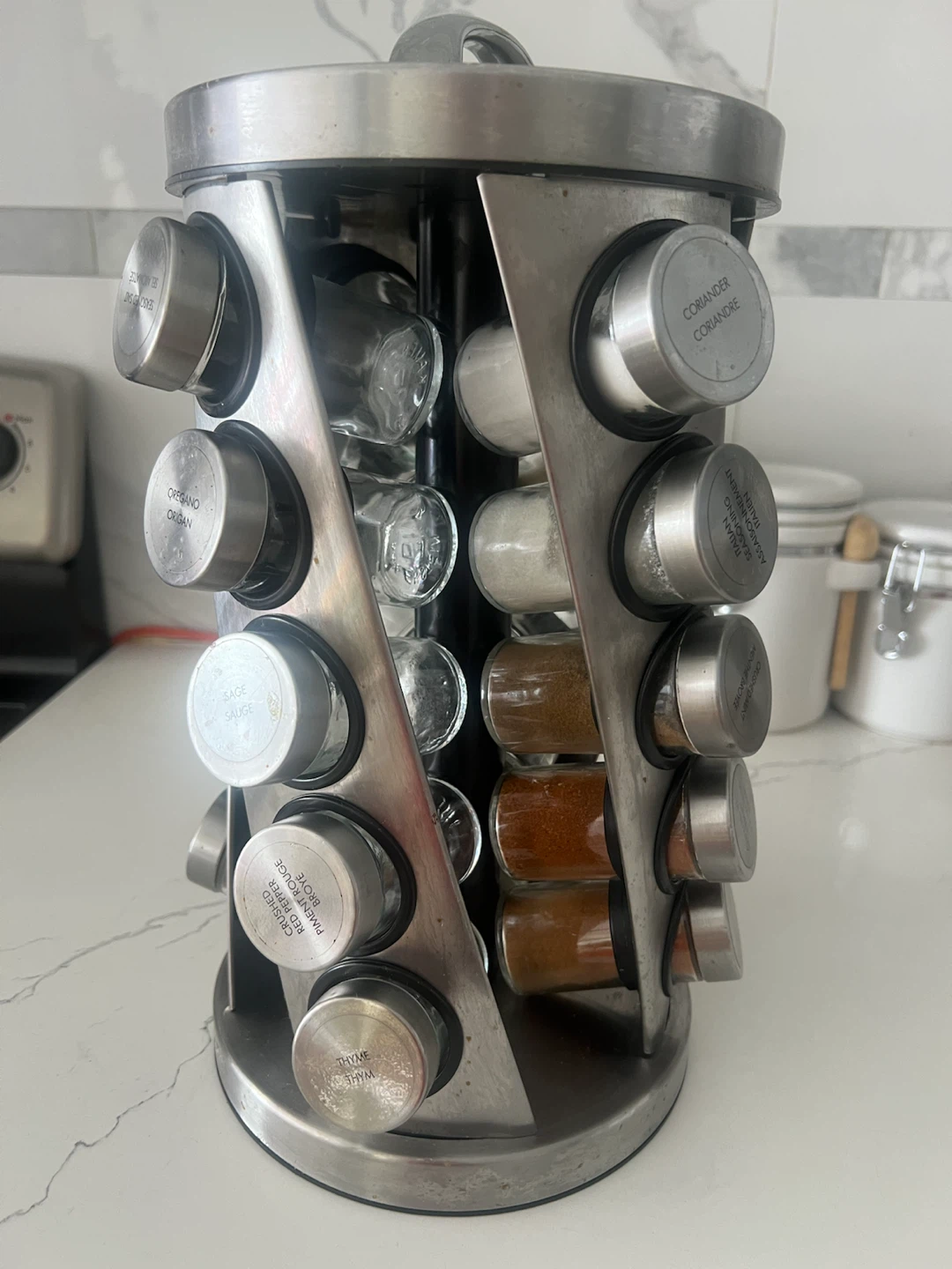 Rotating Stainless Steel Spice Rack - photo 2