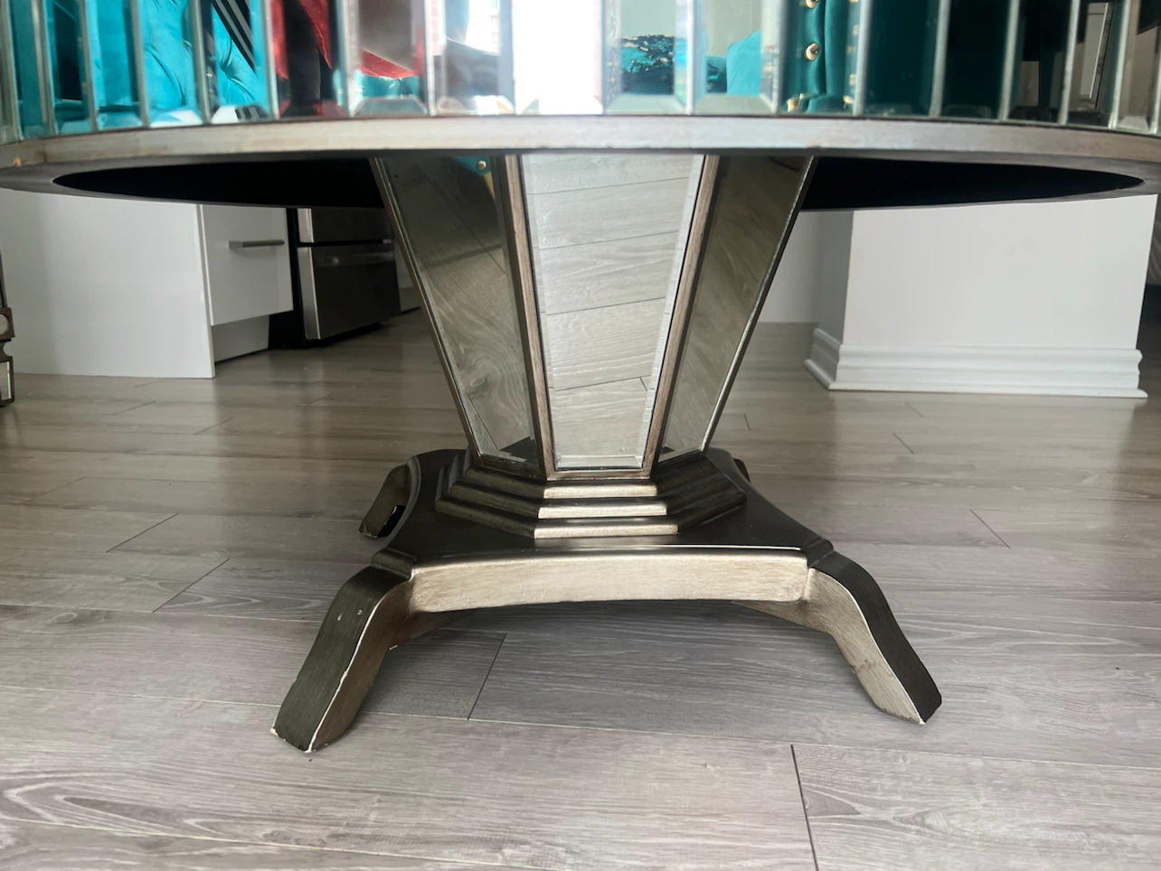 Mirrored Round Coffee Table