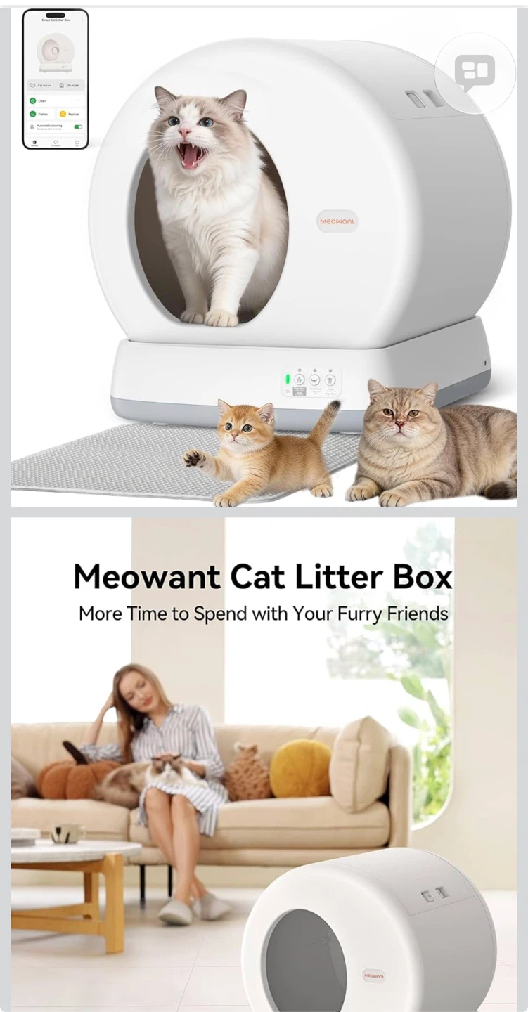 Meowant Self-Cleaning Cat Litter Box