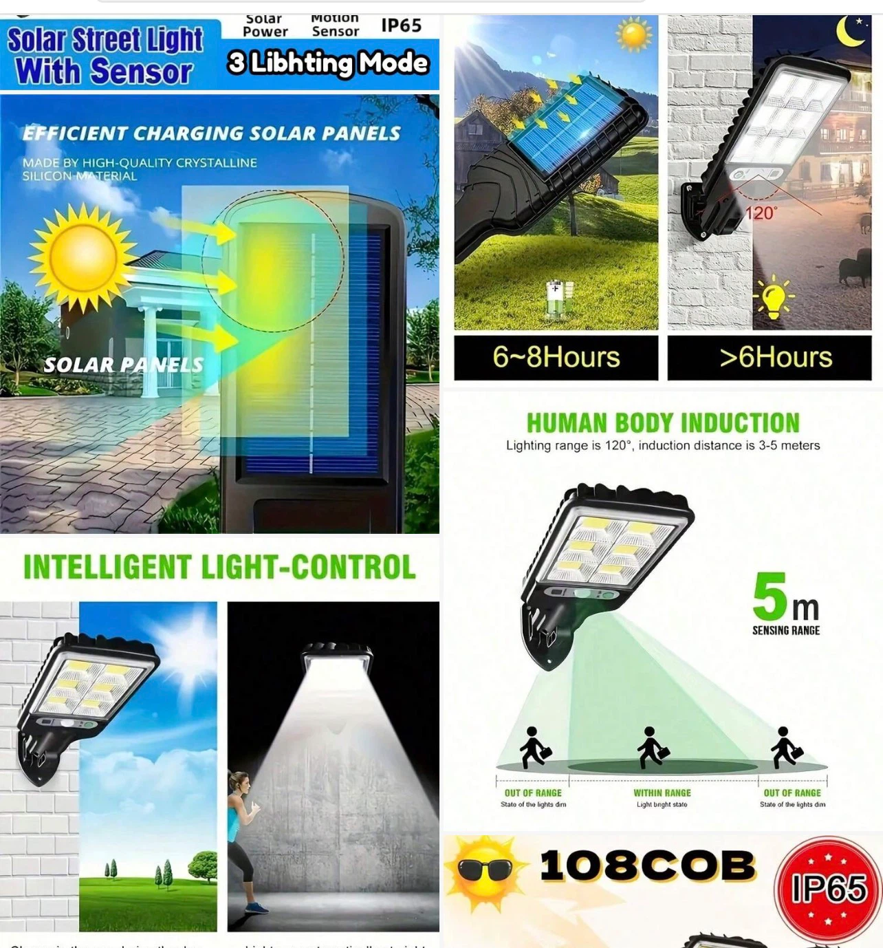 2 Pack Solar Street Lamp with Motion Sensor - photo 3