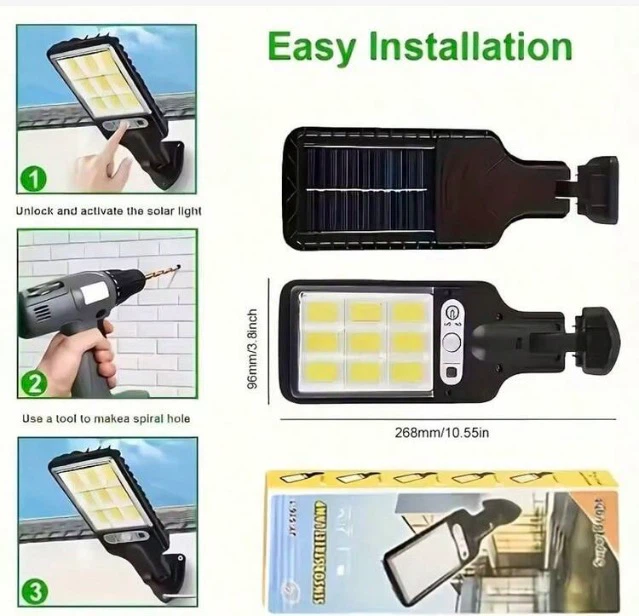2 Pack Solar Street Lamp with Motion Sensor - photo 4