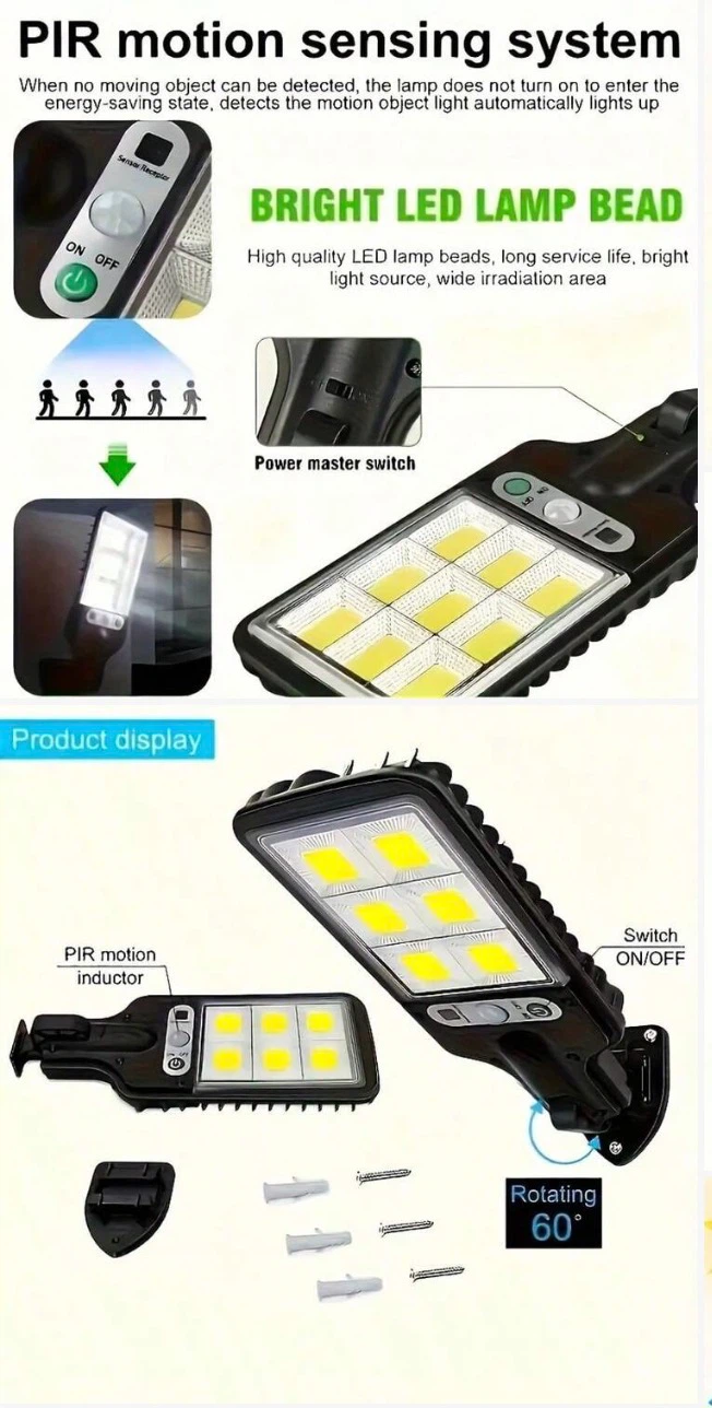 2 Pack Solar Street Lamp with Motion Sensor - photo 5