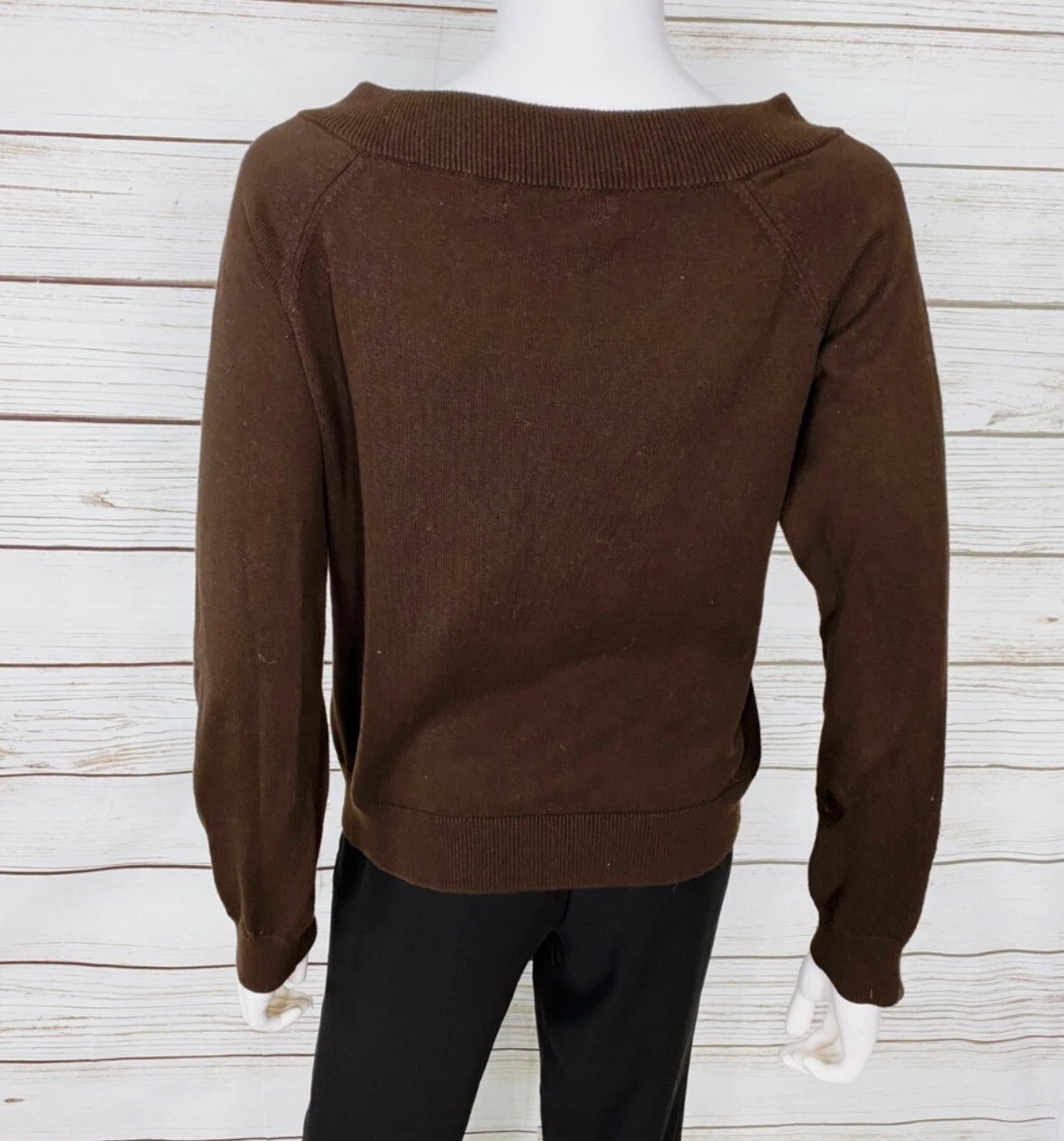 Ralph Lauren: Brown Cotton Sweater Size M - photo 3