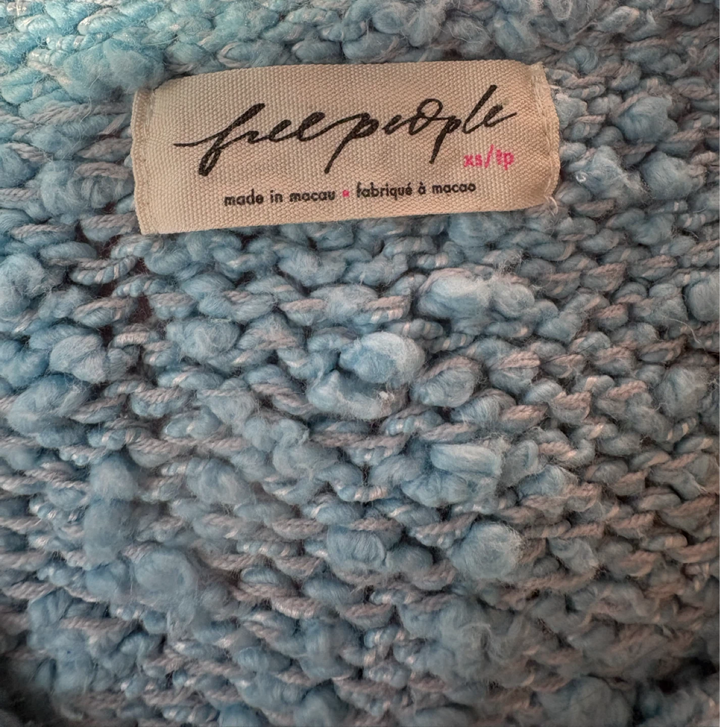 Free People:Light Blue Knit Sweater - XS - photo 3
