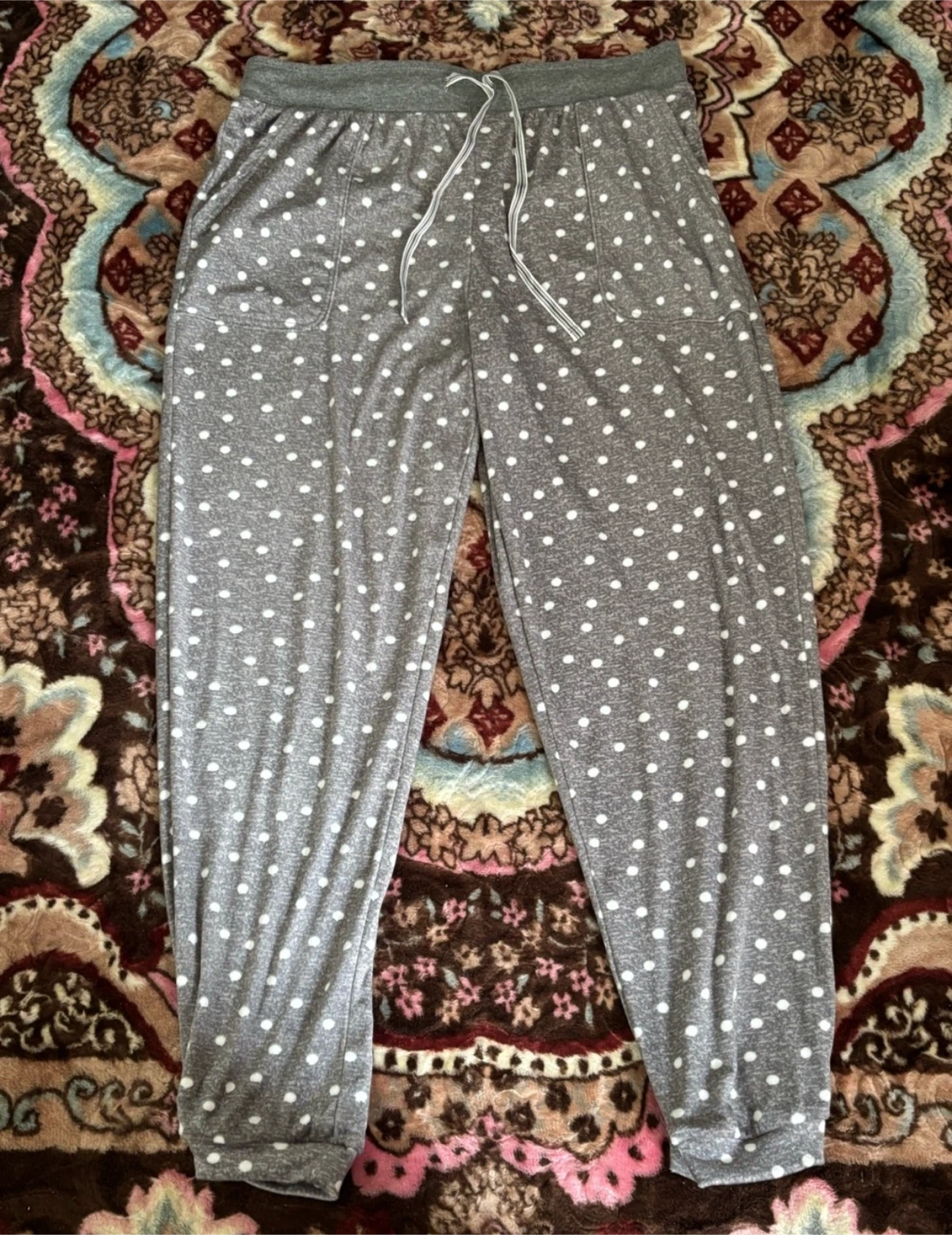 Nautica Grey Polka Dot Loungewear Pants