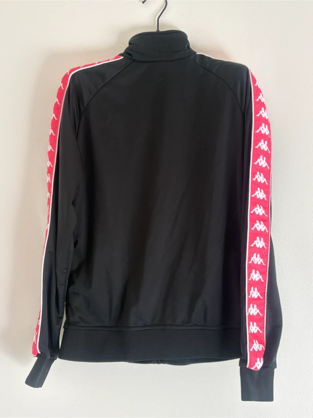 Kappa track jacket - black & pink - Size Small - photo 3