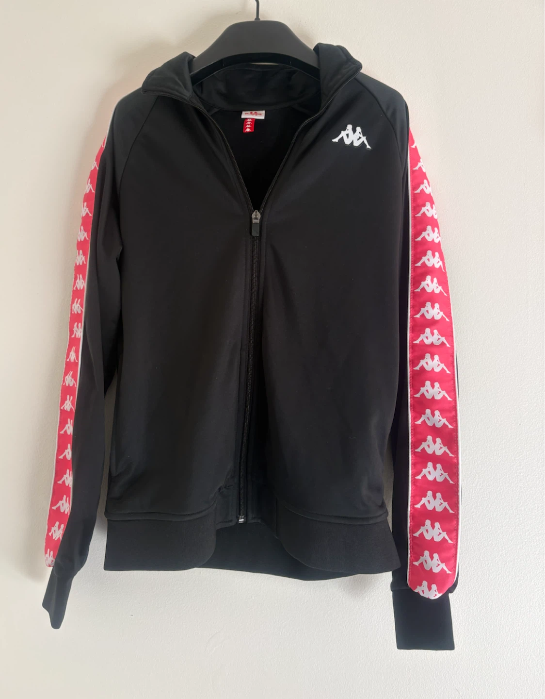 Kappa track jacket - black & pink - Size Small - photo 2