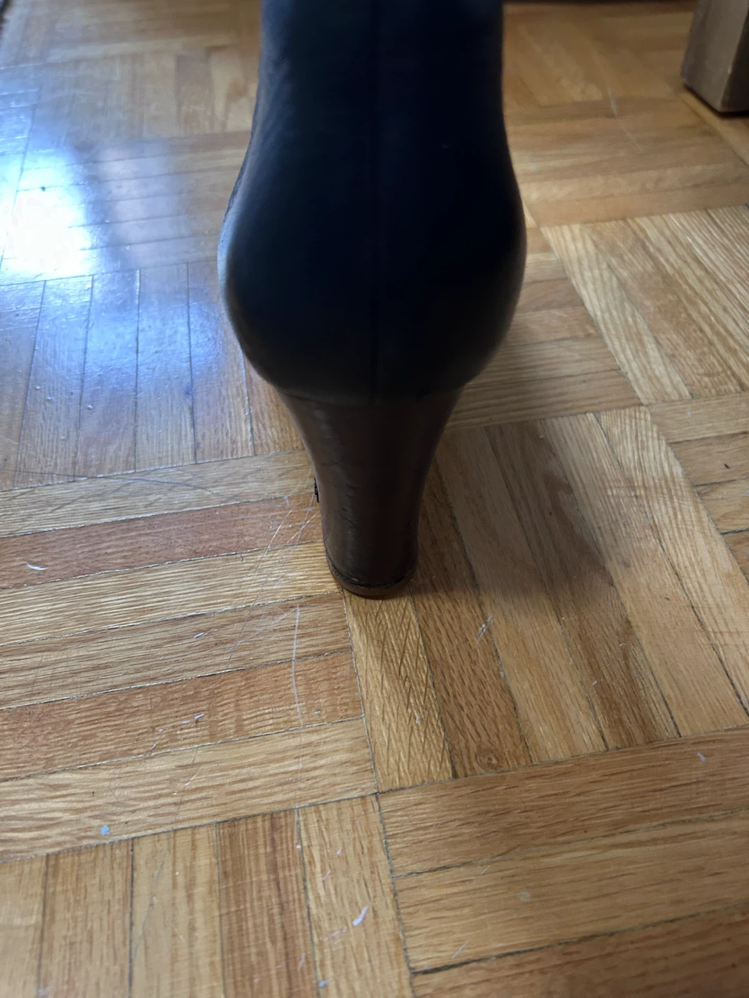 Authentic Black Leather UGG Wedge Boots - photo 4