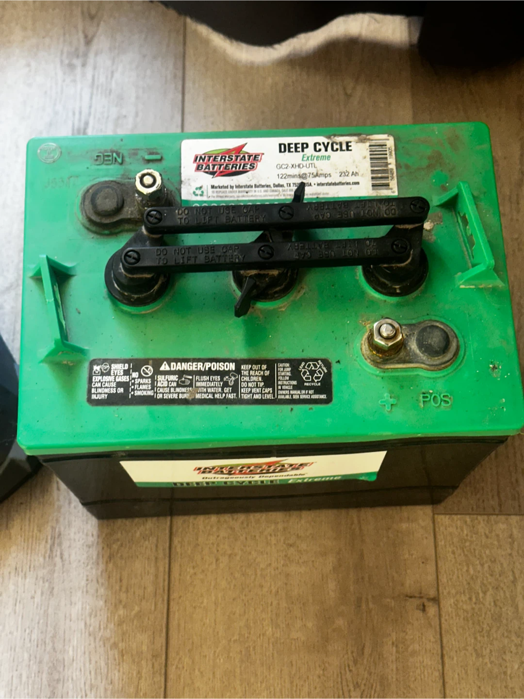 Tested & Charged Interstate 6-Volt GC2 Battery - photo 2
