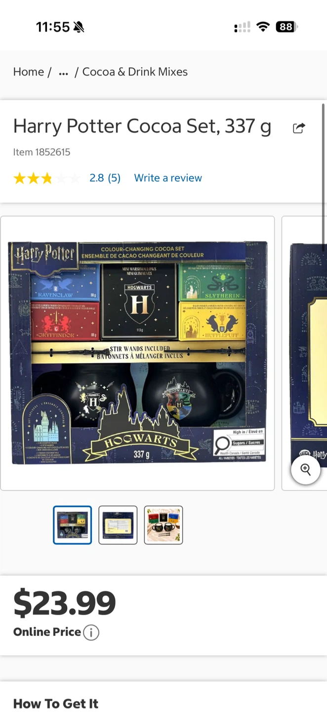 Harry Potter Colour-Changing Cocoa Set - photo 2