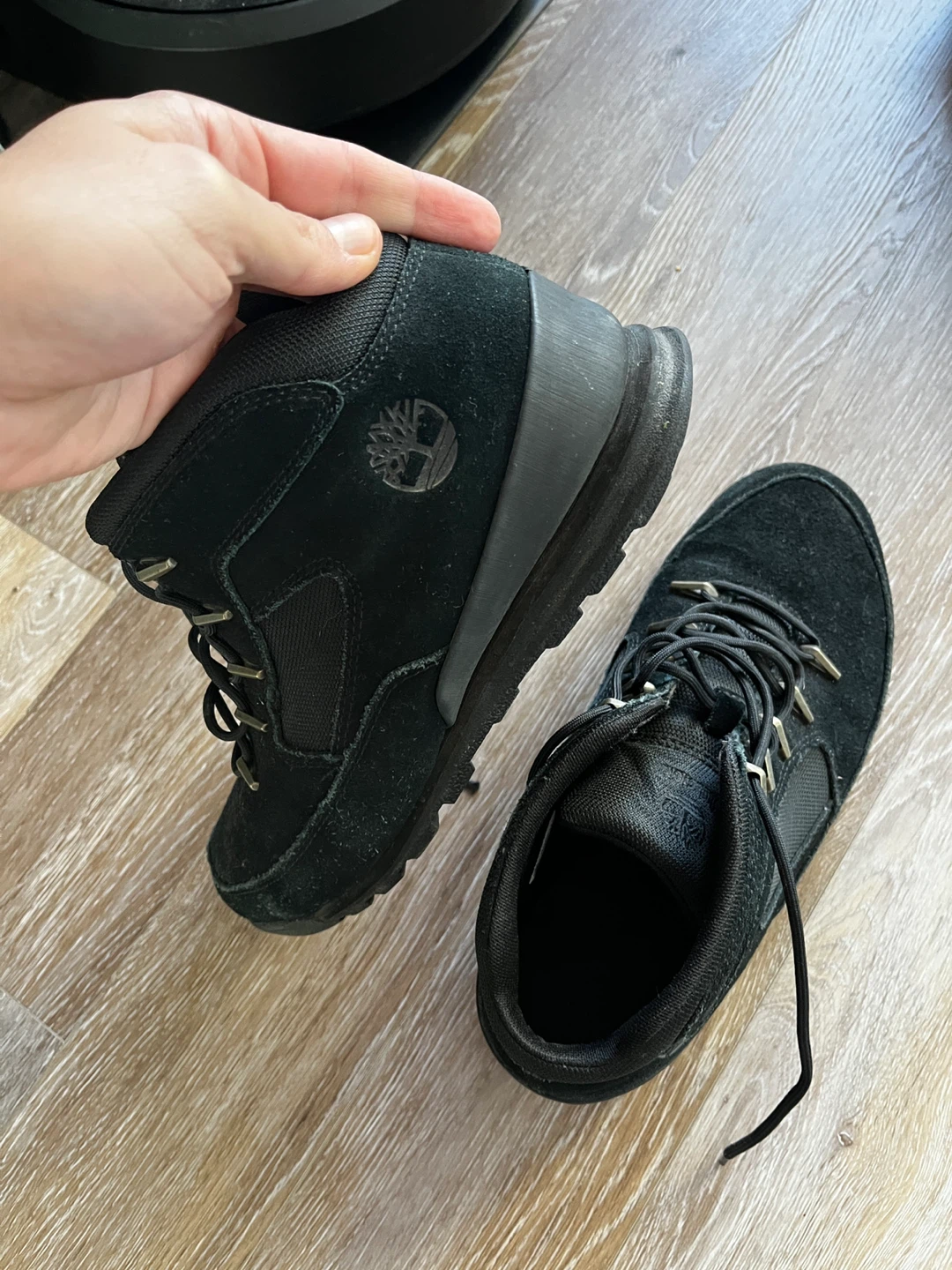 Black Timberland Boots + Vans