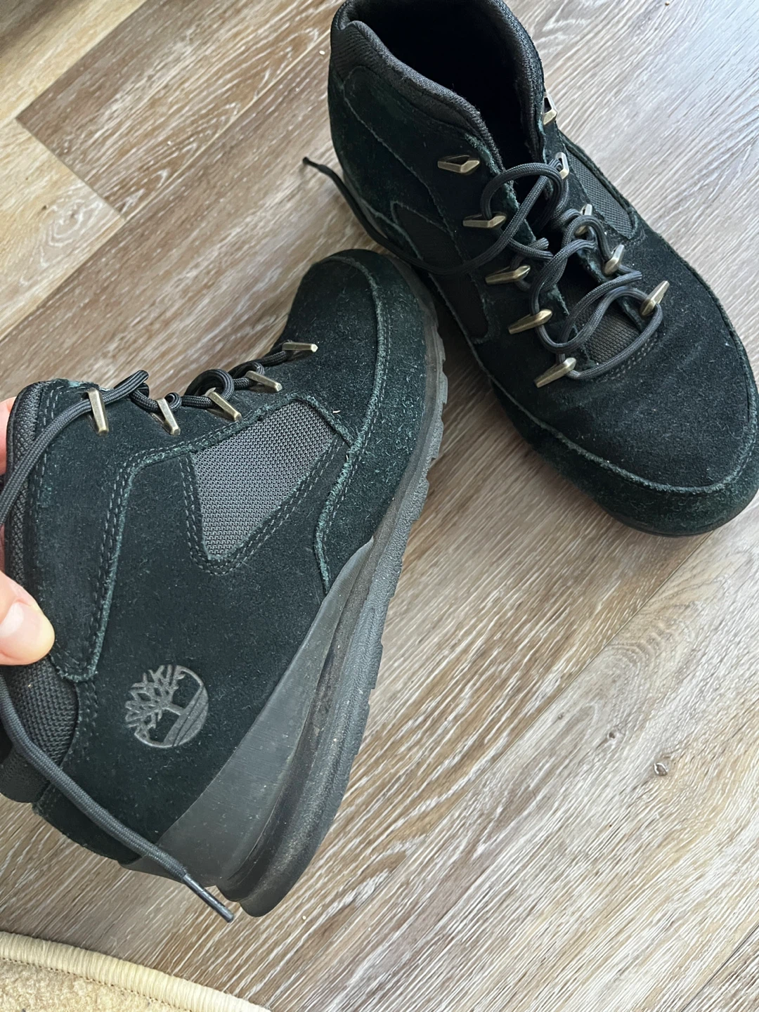 Black Timberland Boots + Vans - photo 2